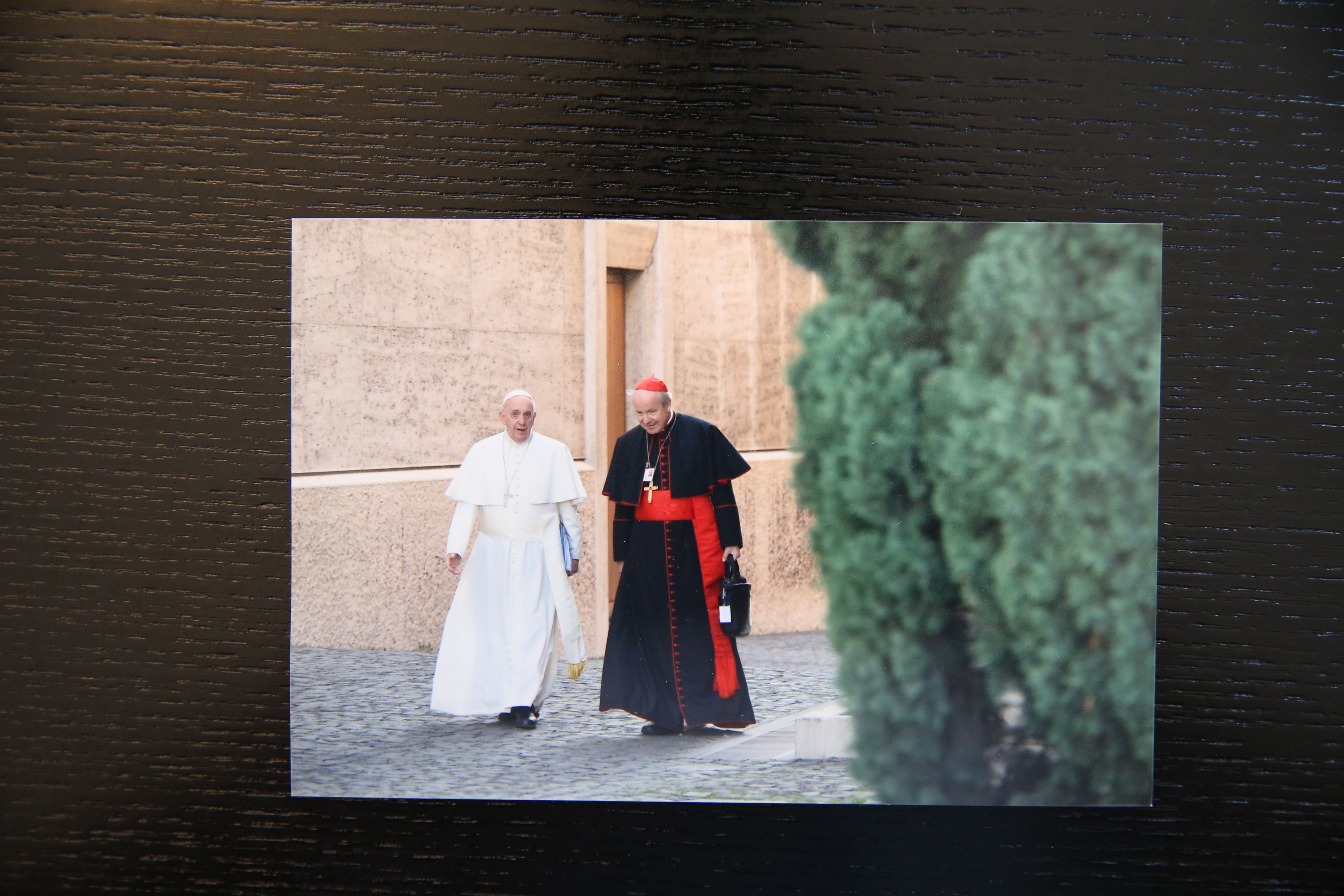 Kardinal Christoph Schönborn 2019 mit Papst Franziskus in Rom