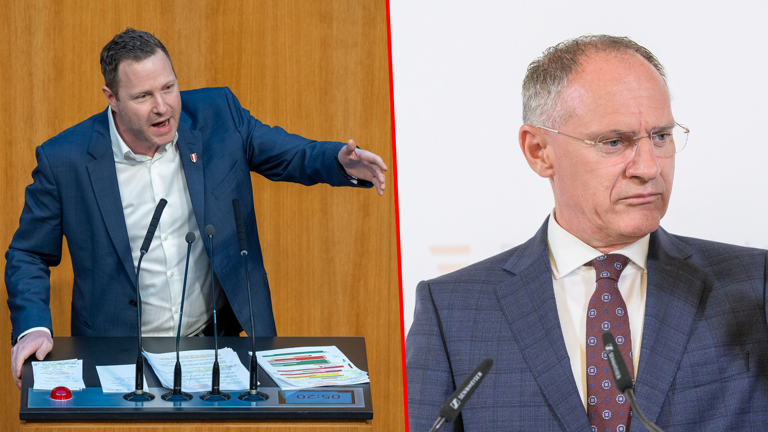 FPÖ-Generalsekretär Schnedlitz teilt gegen Innenminister Gerhard Karner aus.