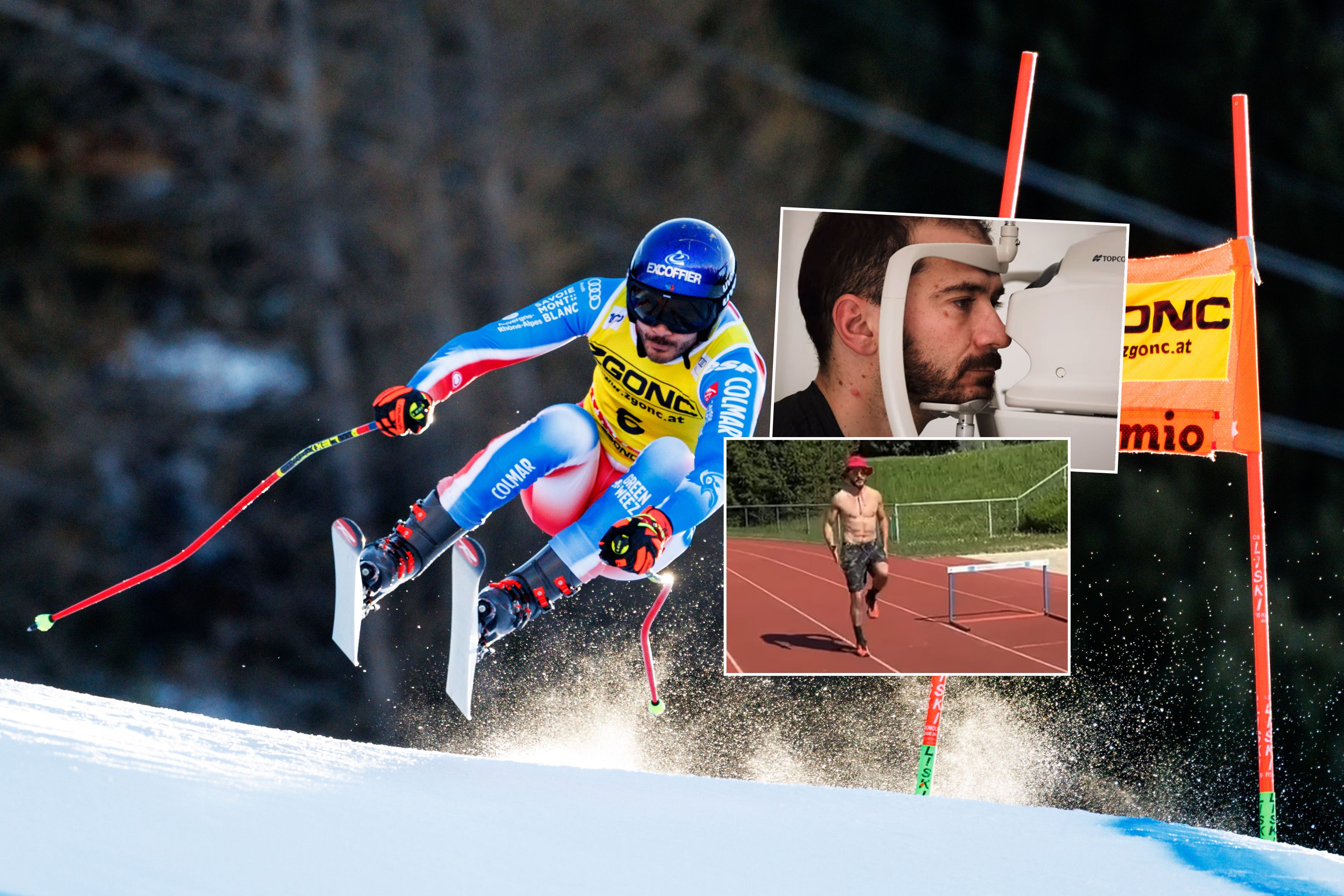 Cyprien Sarrazin ist vier Monate nach seinem schweren Sturz zurück im Aufbautraining.