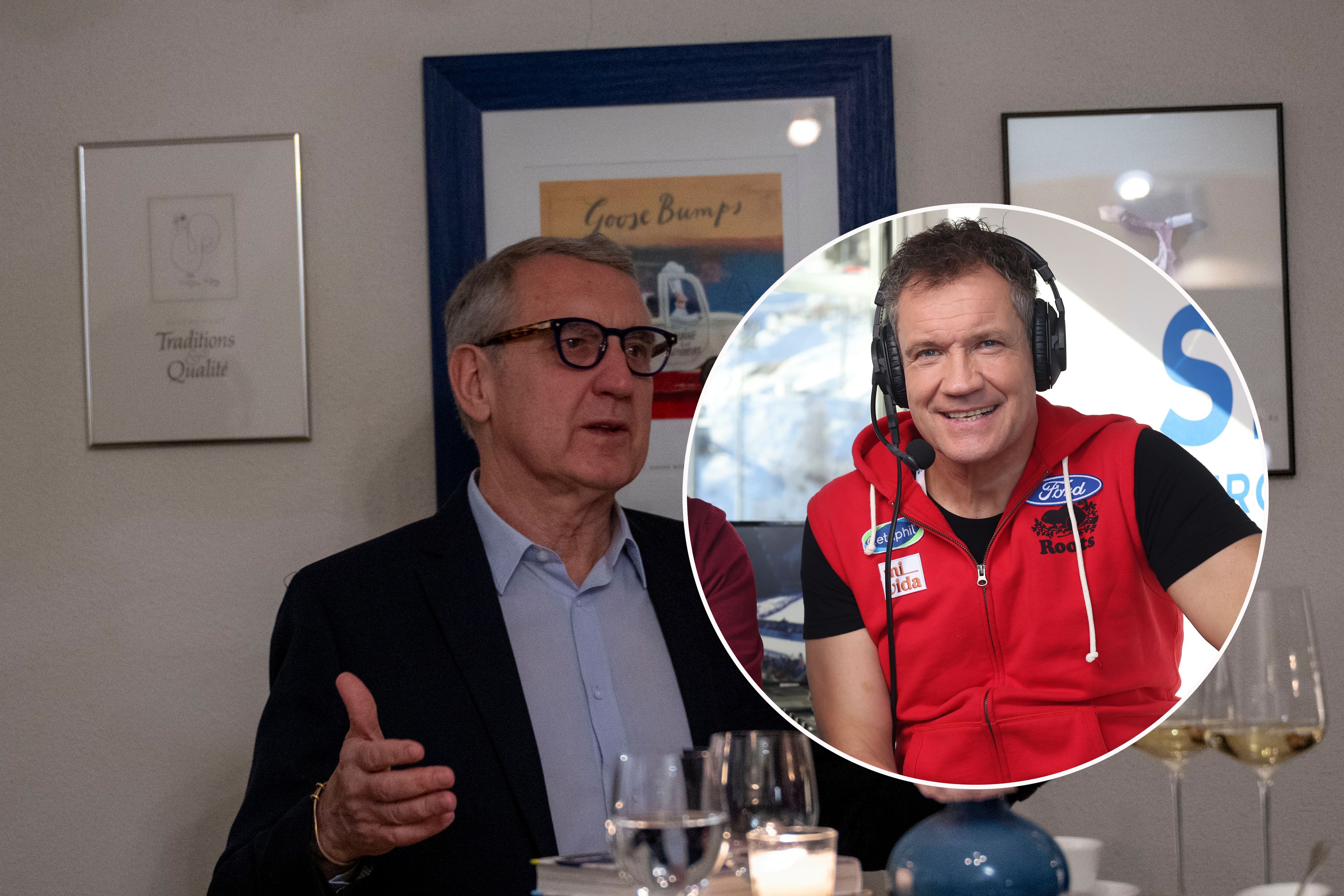 Heini Bergmüller (l.) schreibt in seinem Buch unter anderen über Armin Assinger.