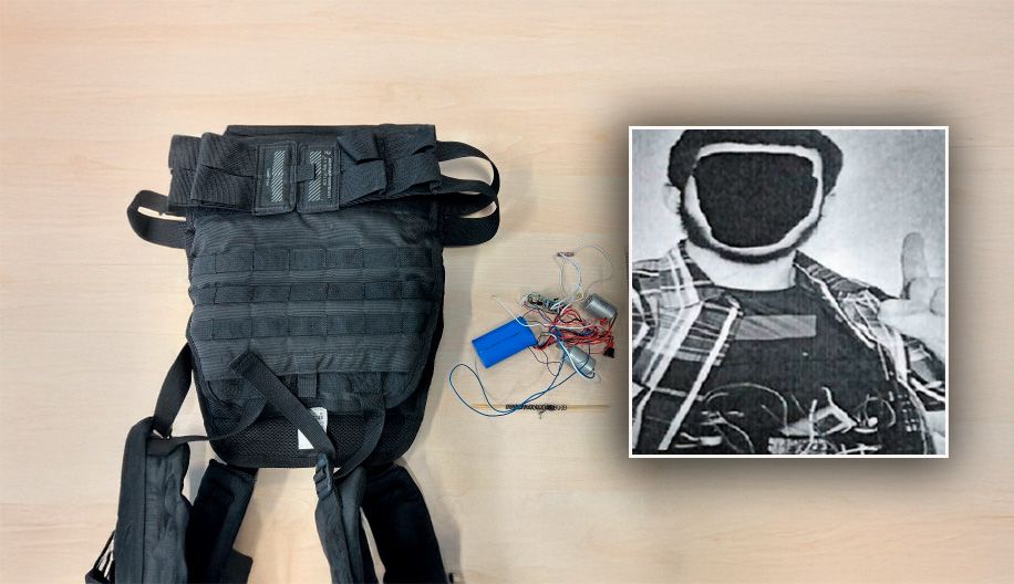 Der mutmaßliche Islamist lichtete sich mit Weste und Bombenattrappe ab