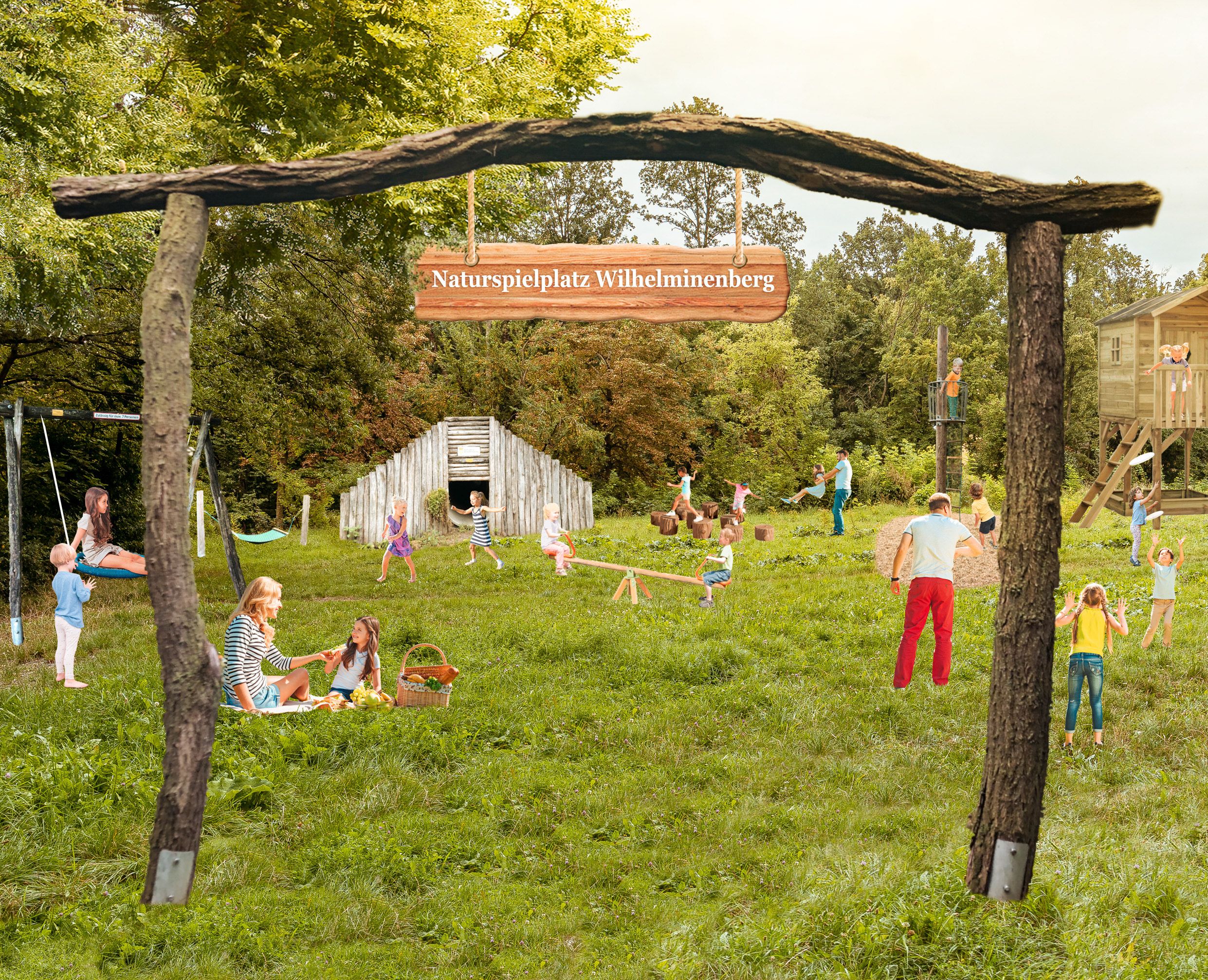 So könnte der Spielplatz am Wilhelminenberg aussehen.
