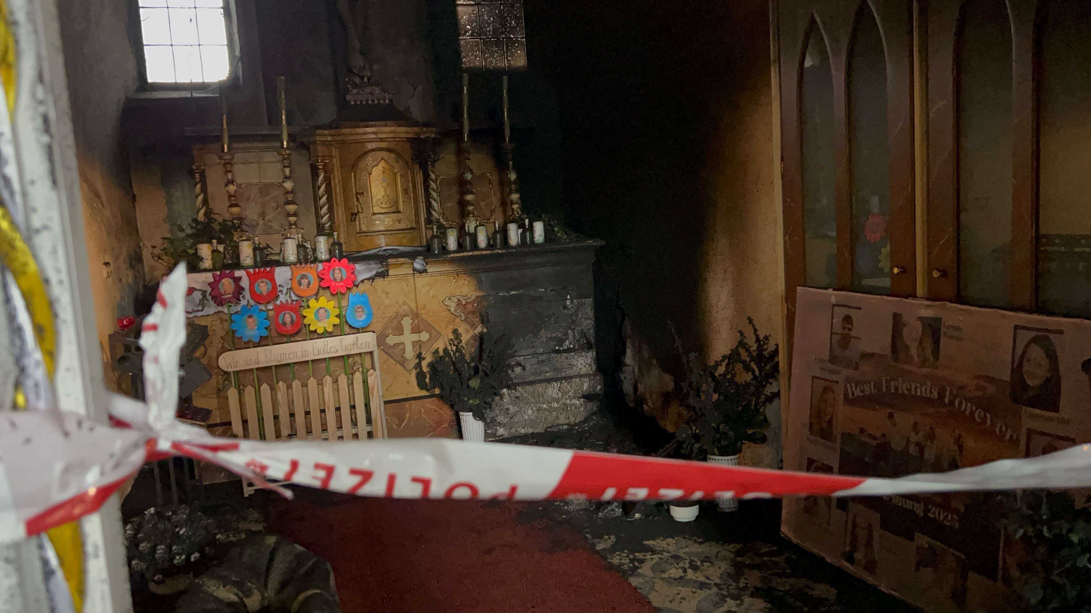 Brand in der Kirche Münichreith