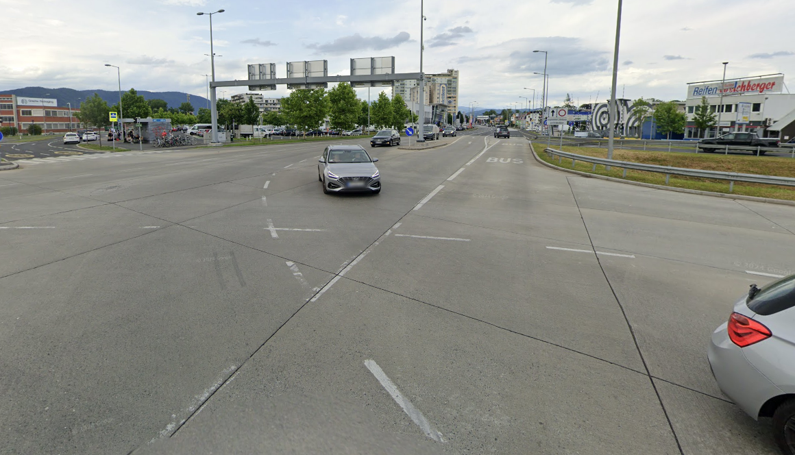 An dieser Stelle krachte es. 