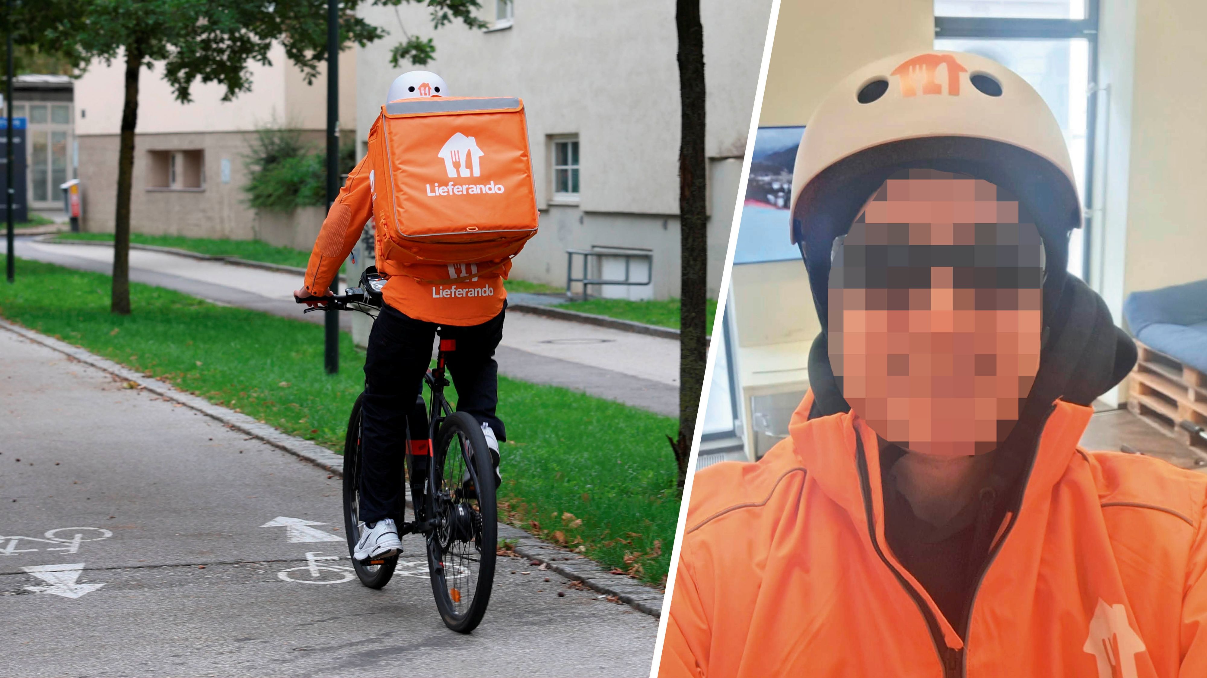 Lieferando-Mitarbeiter Milan U. ist auf den Zustelldienst angefressen.