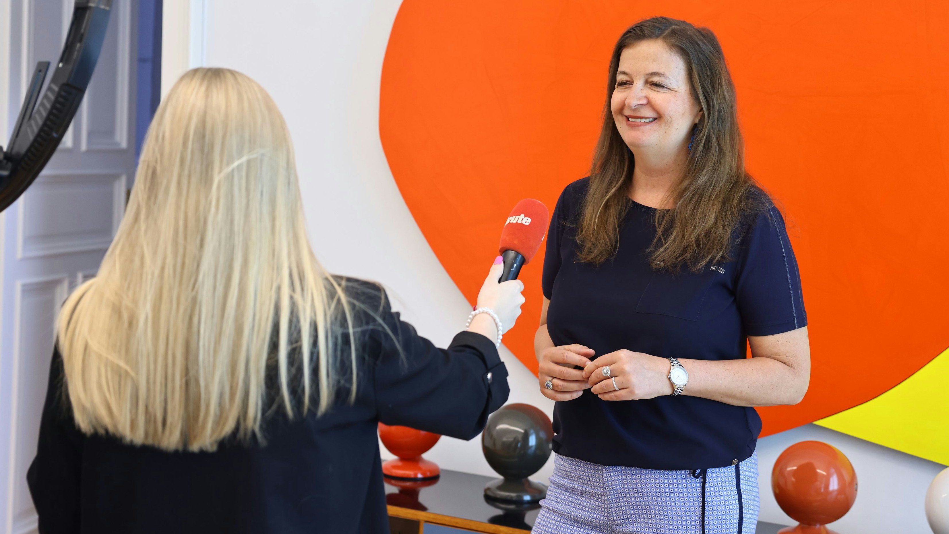 Stadträtin Ulli Sima (SP) im Talk mit <em>"Heute".</em>