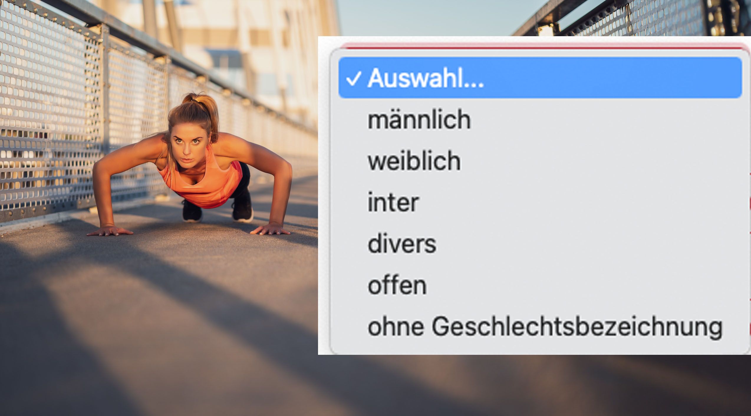 Bevor an der Uni Wien Liegestütze gemacht werden, muss erst aus sechs Geschlechtern gewählt werden – ohne Angabe kein Kurs.