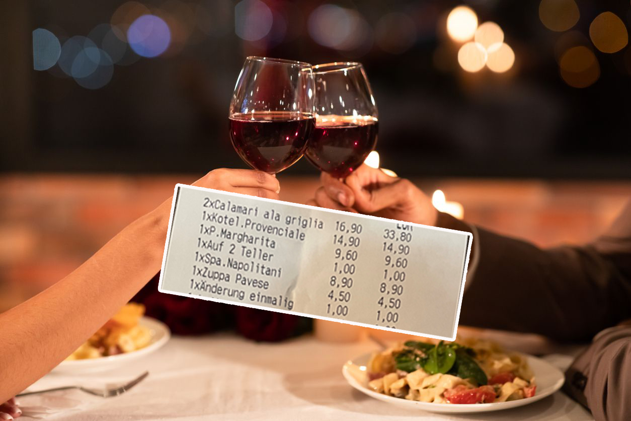 Für Lukas wurde der Restaurantbesuch besonders teuer