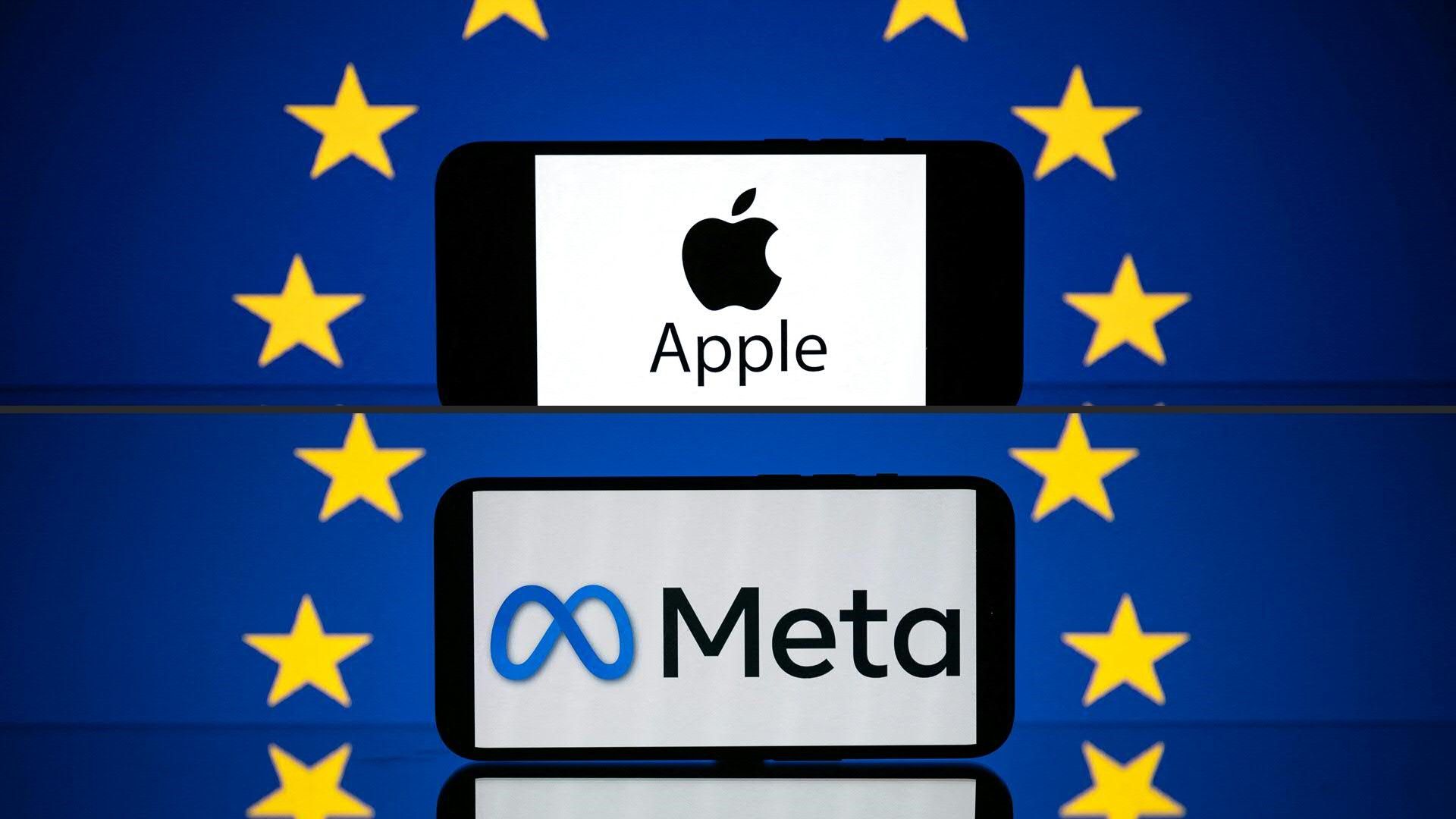Die EU-Kommission hat Strafen gegen Apple und Meta verhängt. (Symbolbild)