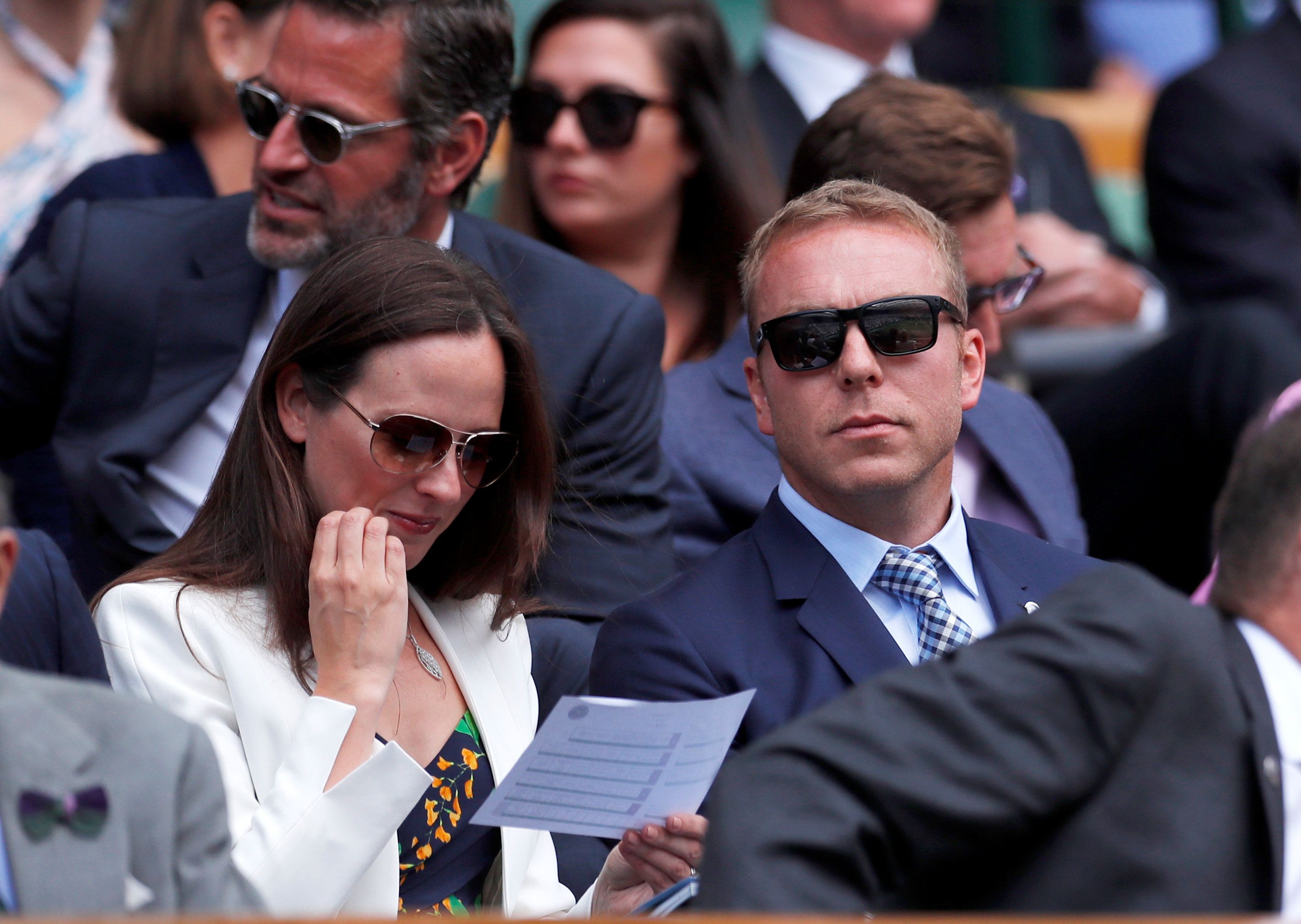 Chris Hoy und seine Ehefrau Sarah Kemp