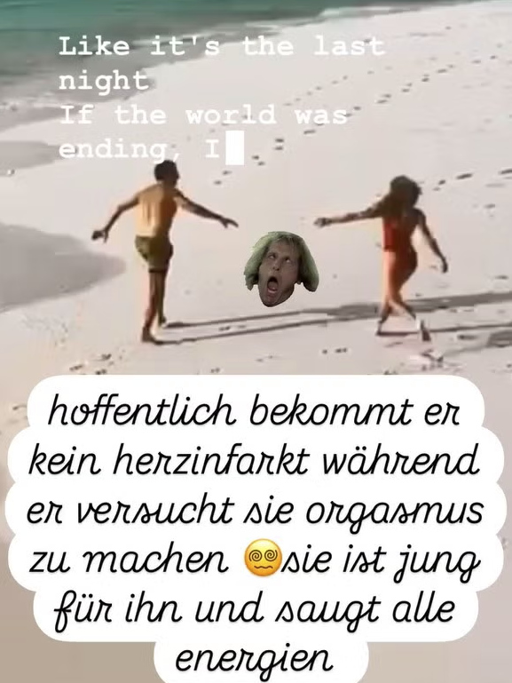 Nachrichten, wie solche, schreibt Aida auf Instagram. 