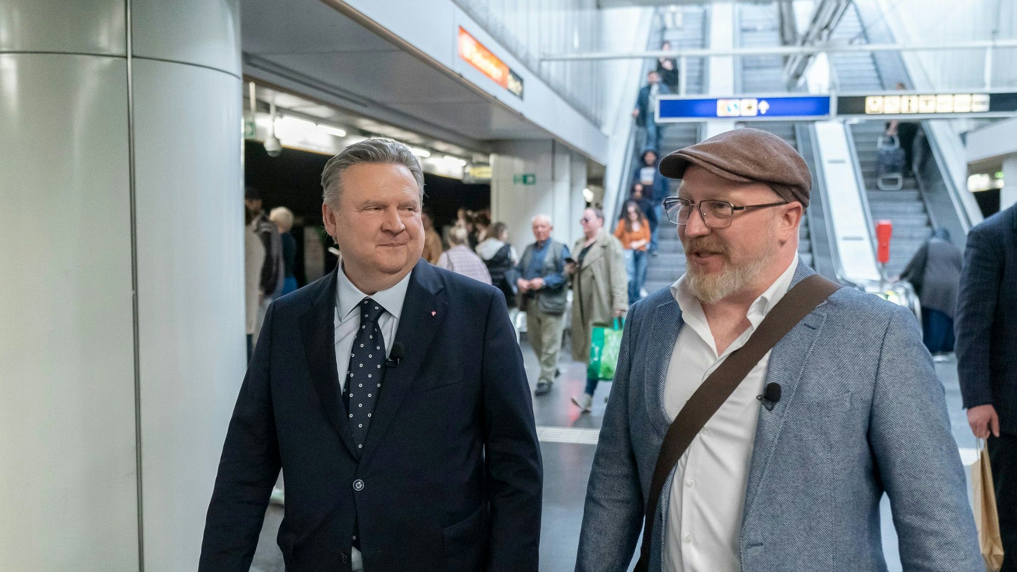 Wiens Bürgermeister startete in Floridsdorf. "Ich hab keine Angst vor der U6", sagte er zu Chronik-Chef Claus Kramsl.
