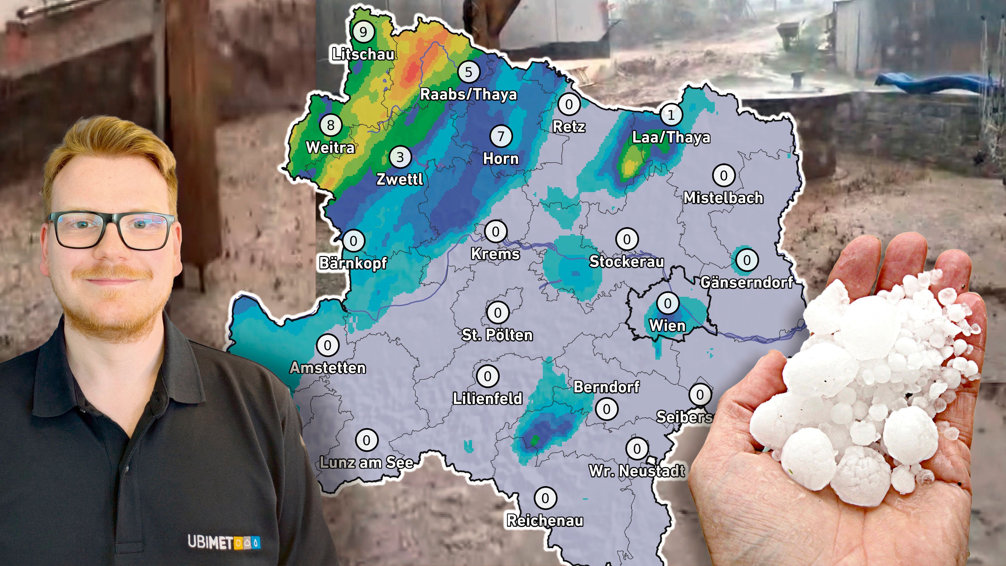 Heute.at - Außergewöhnlich – massive Verwüstung durch Hagel