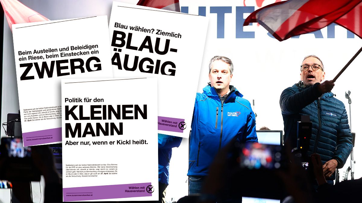 Heute.at - Kleiner Mann Kickl – Aufregung um Anti-FPÖ-Kampagne