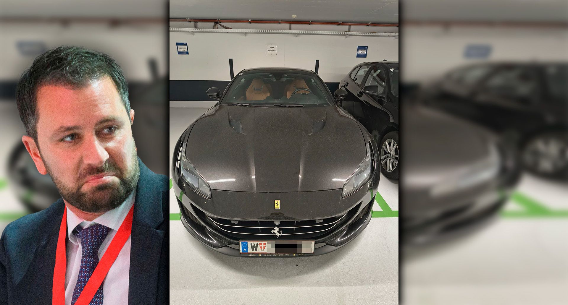 Georg Dornauer (SPÖ) ist nun mit einem Ferrari Portofino seiner Lebensgefährtin unterwegs.