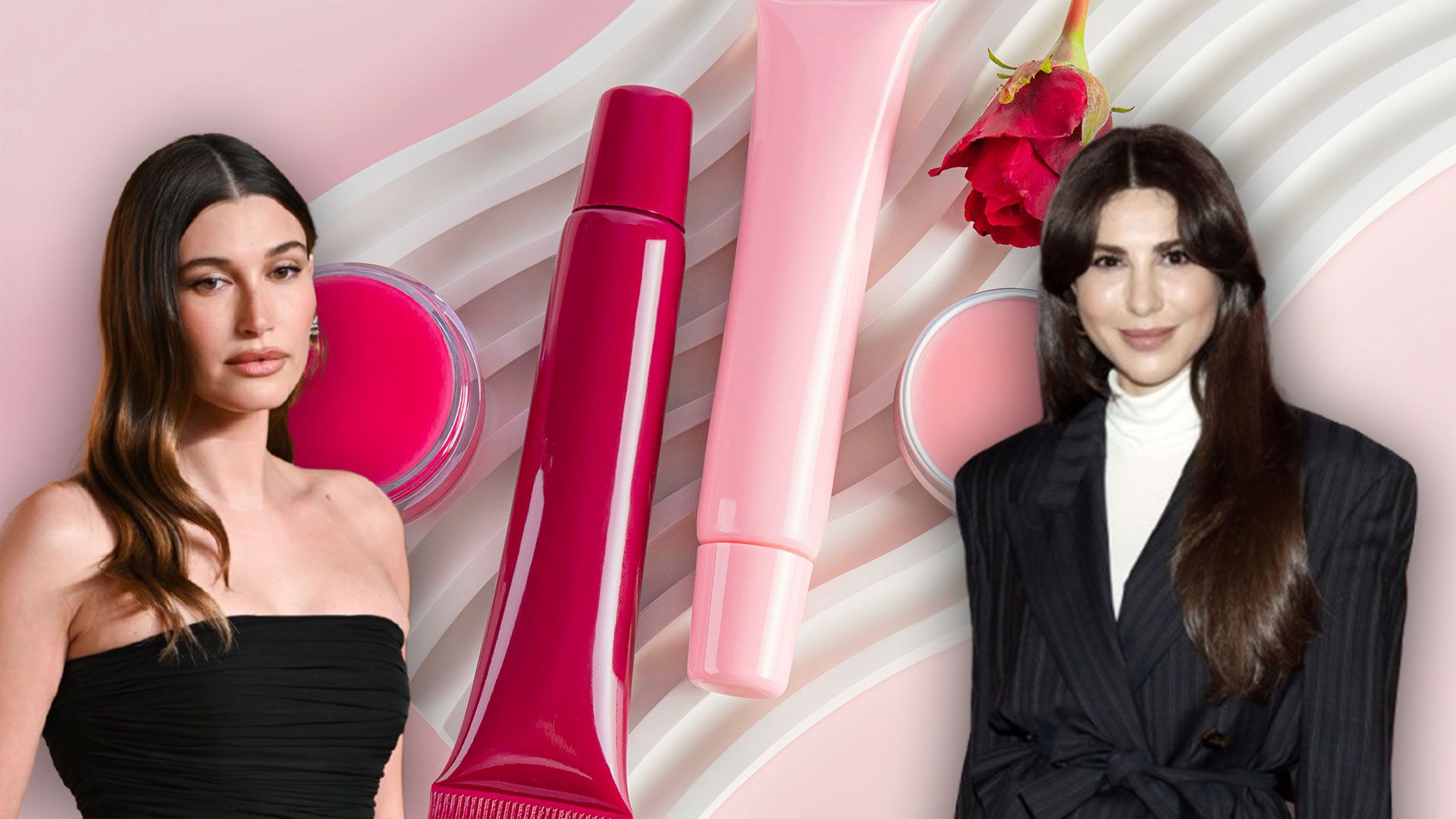 Model Hailey Bieber und Skin Care-Influencerin Dr. Emi Arpa verkaufen ihre Version der Lip-Peptid-Pflege.