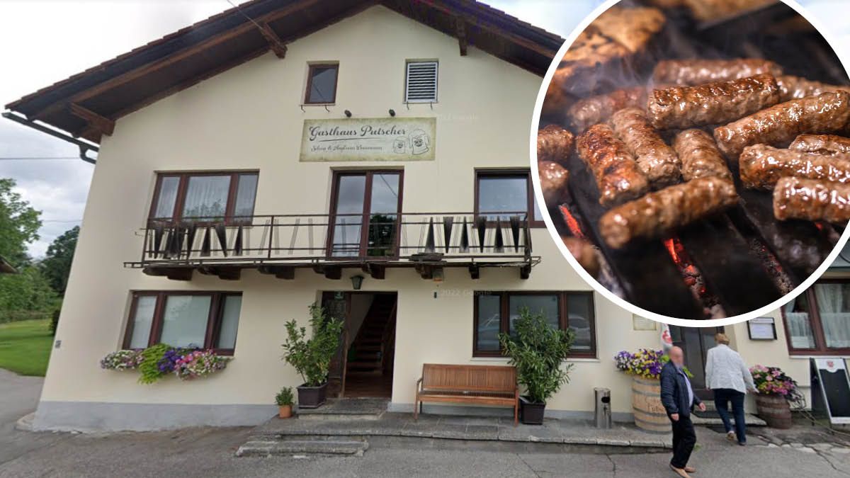 Das beliebte Gasthaus Putscher in Ranshofen in OÖ ist pleite. Spezialität: Ćevapčići vom Grill.