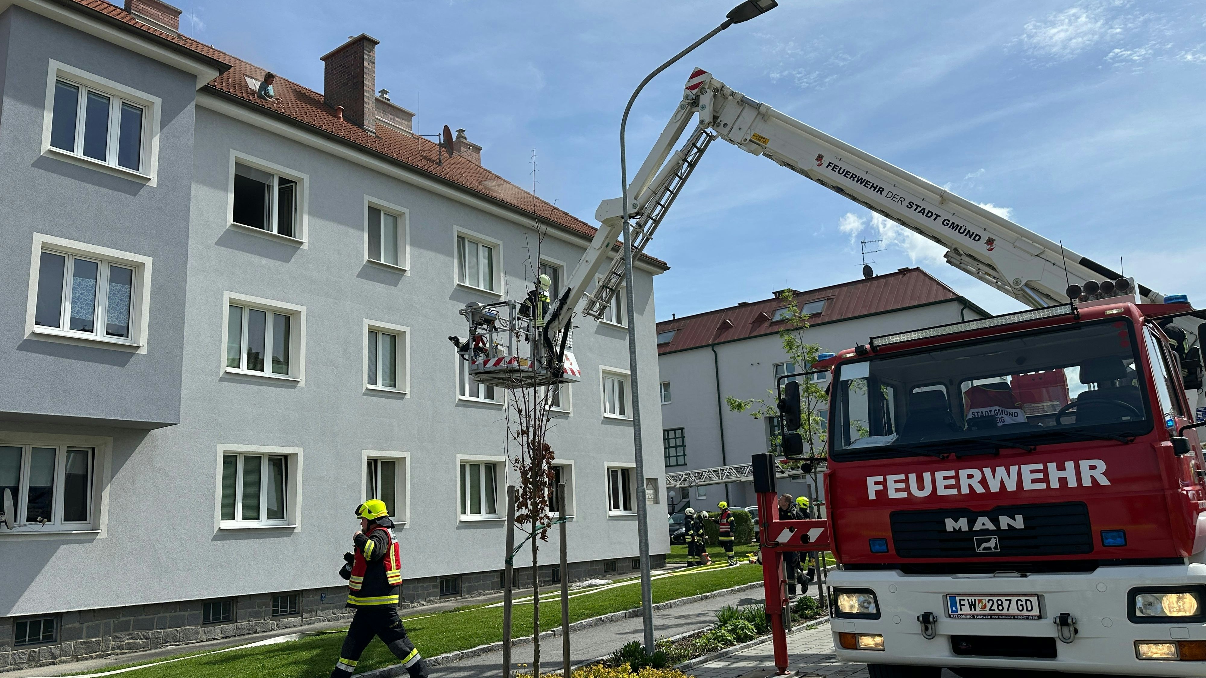 Am 26. April 2025 kam es in der Stadt Gmünd zu einem Wohnungsbrand in einem Mehrparteienwohnhaus.