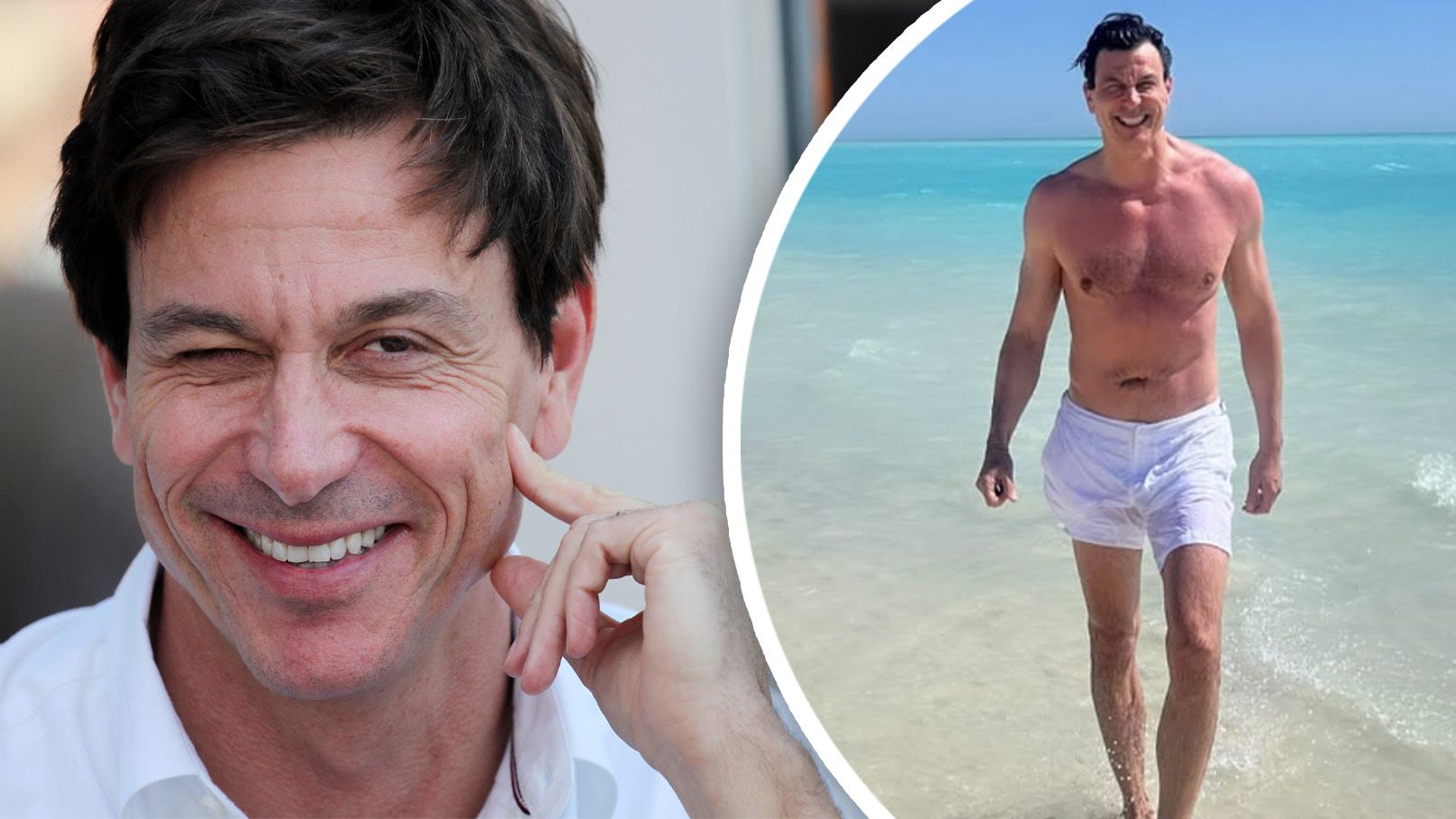 Toto Wolff zeigt seinen sportlichen Körper im Netz.