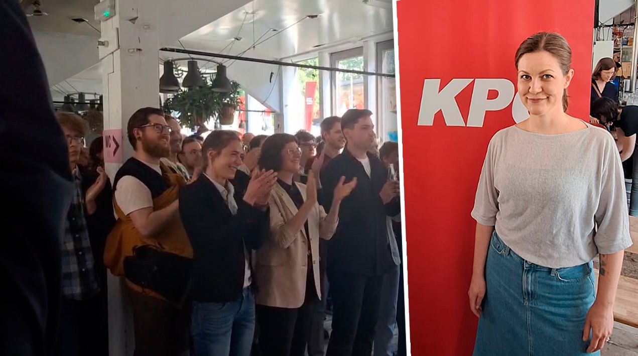 Fans und Mitglieder jubelten am Badeschiff – Spitzenkandidatin Urbanic strahlte.