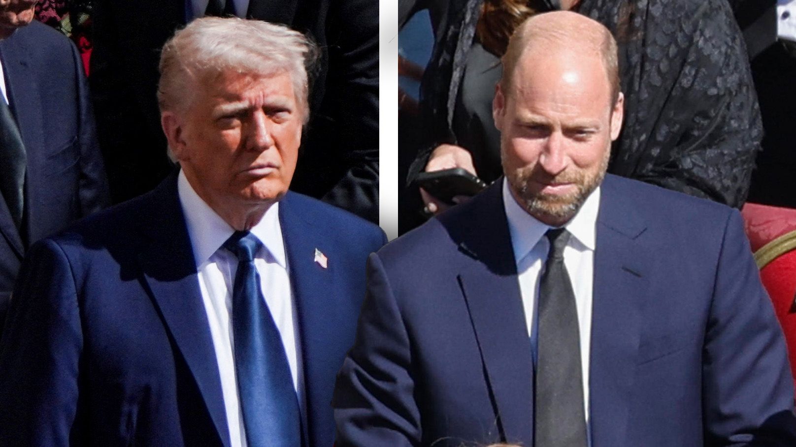 Wieso trugen Donald Trump und Prinz William blau beim Begräbnis?