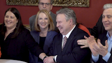 Erste Hochrechnung - Großer Jubel bei Ludwig und SPÖ