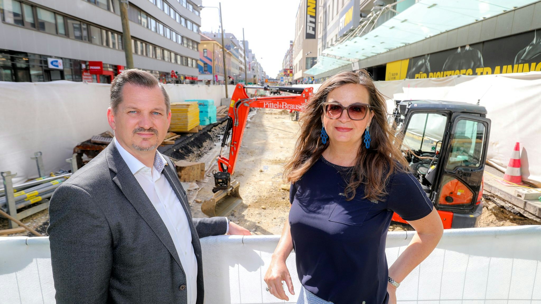 Die Favoritenstraße wird in zwei Etappen umgebaut.