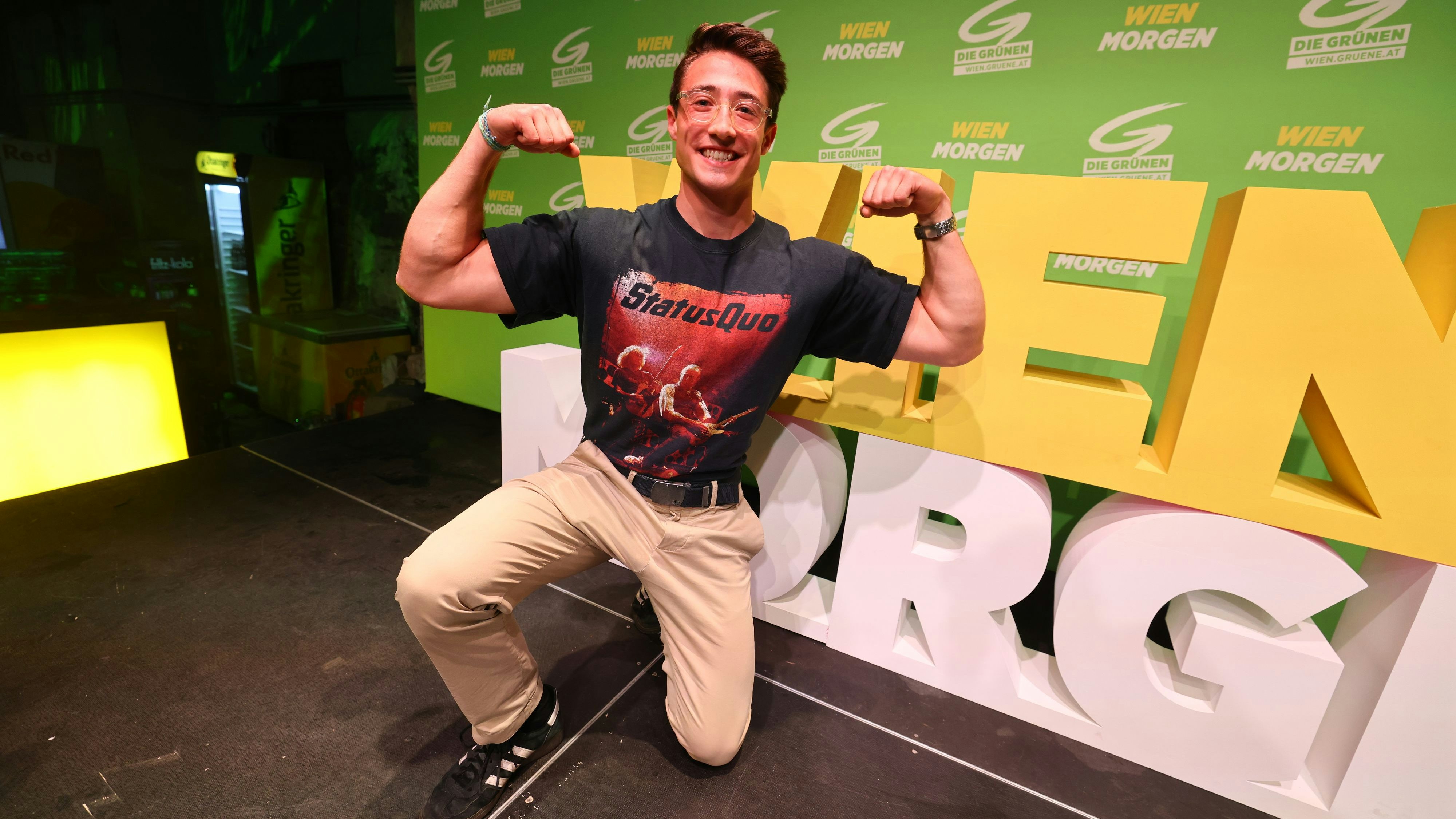 Jung, stark, grün: Theo Löcker (21) zieht für die Grünen in den Wiener Gemeinderat ein.