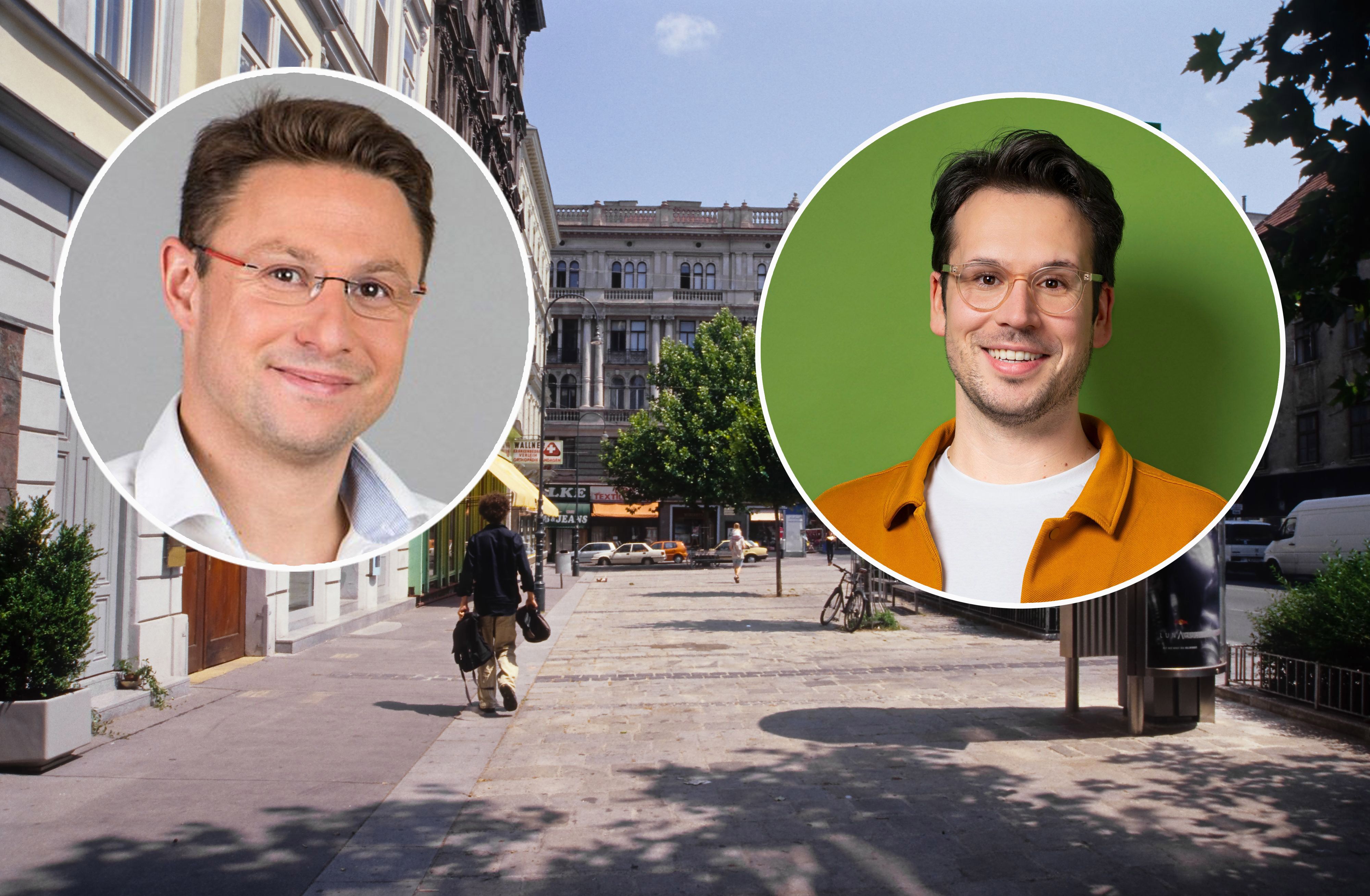 SPÖ-Spitzenkandidat Christoph Lipinski (l.) unterlag Michael Luxenberger von den Grünen.