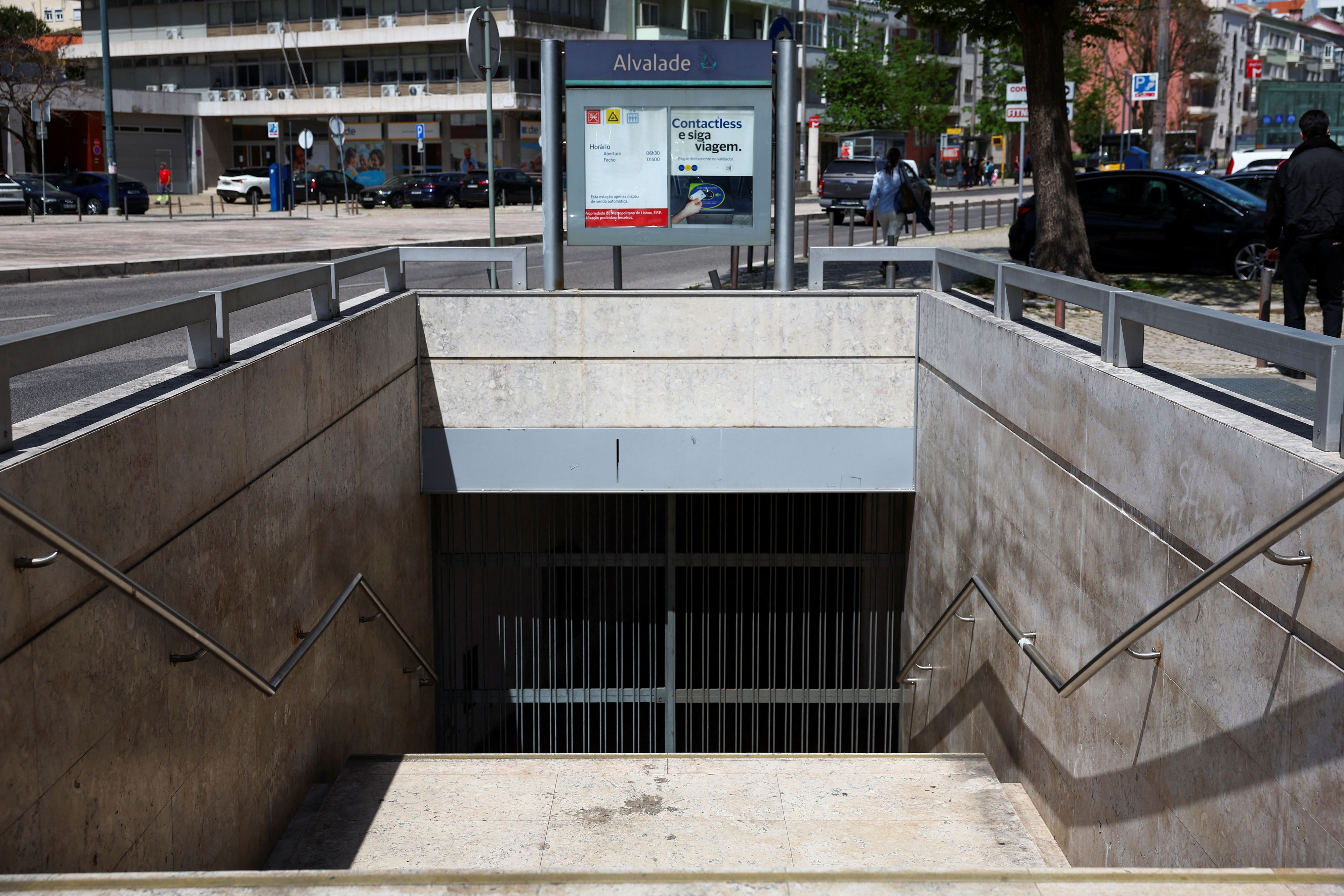 Die U-Bahn in Lissabon wurde gesperrt.