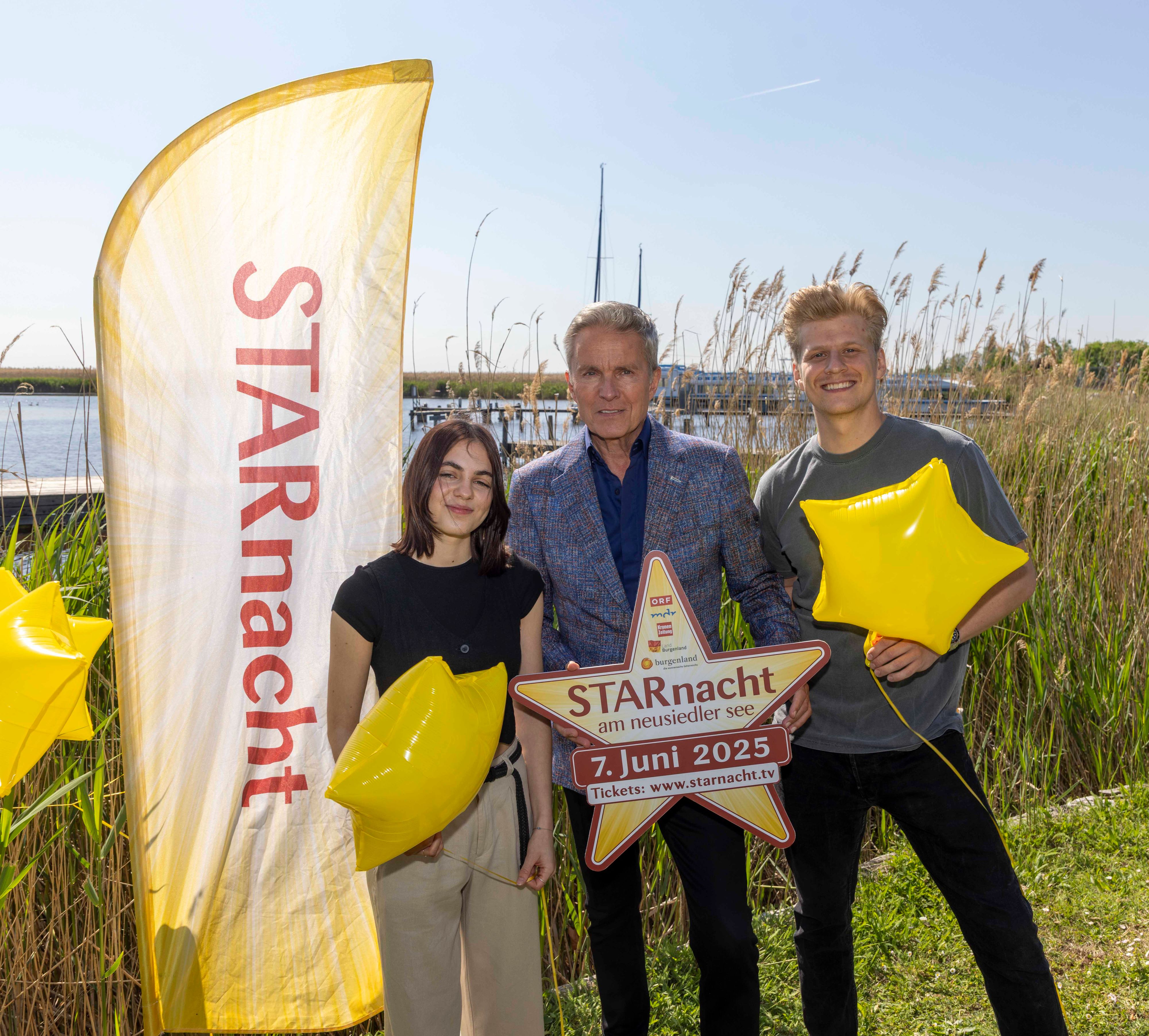 Emma, Alfons Haider und Thorsteinn Einarsson (v.l.) freuen sich auf die 