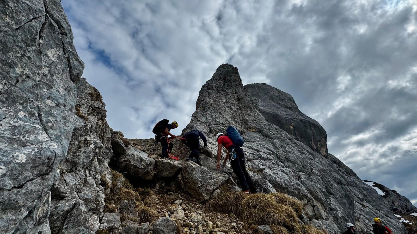 Alpine Notlage im Bereich der Erfurter Hütte in Münster