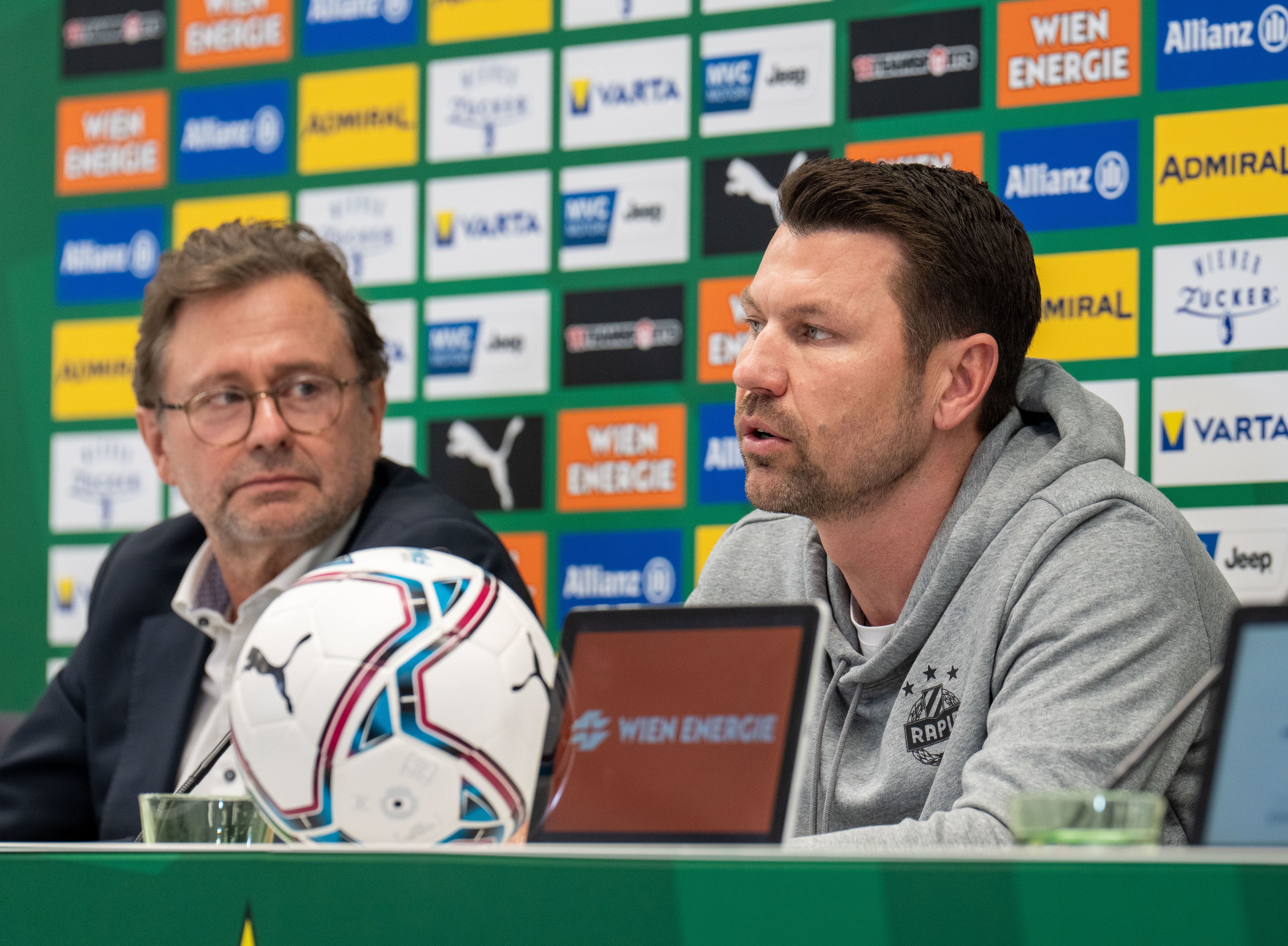 Alexander Wrabetz (l.) will mit Markus Katzer weiterarbeiten.