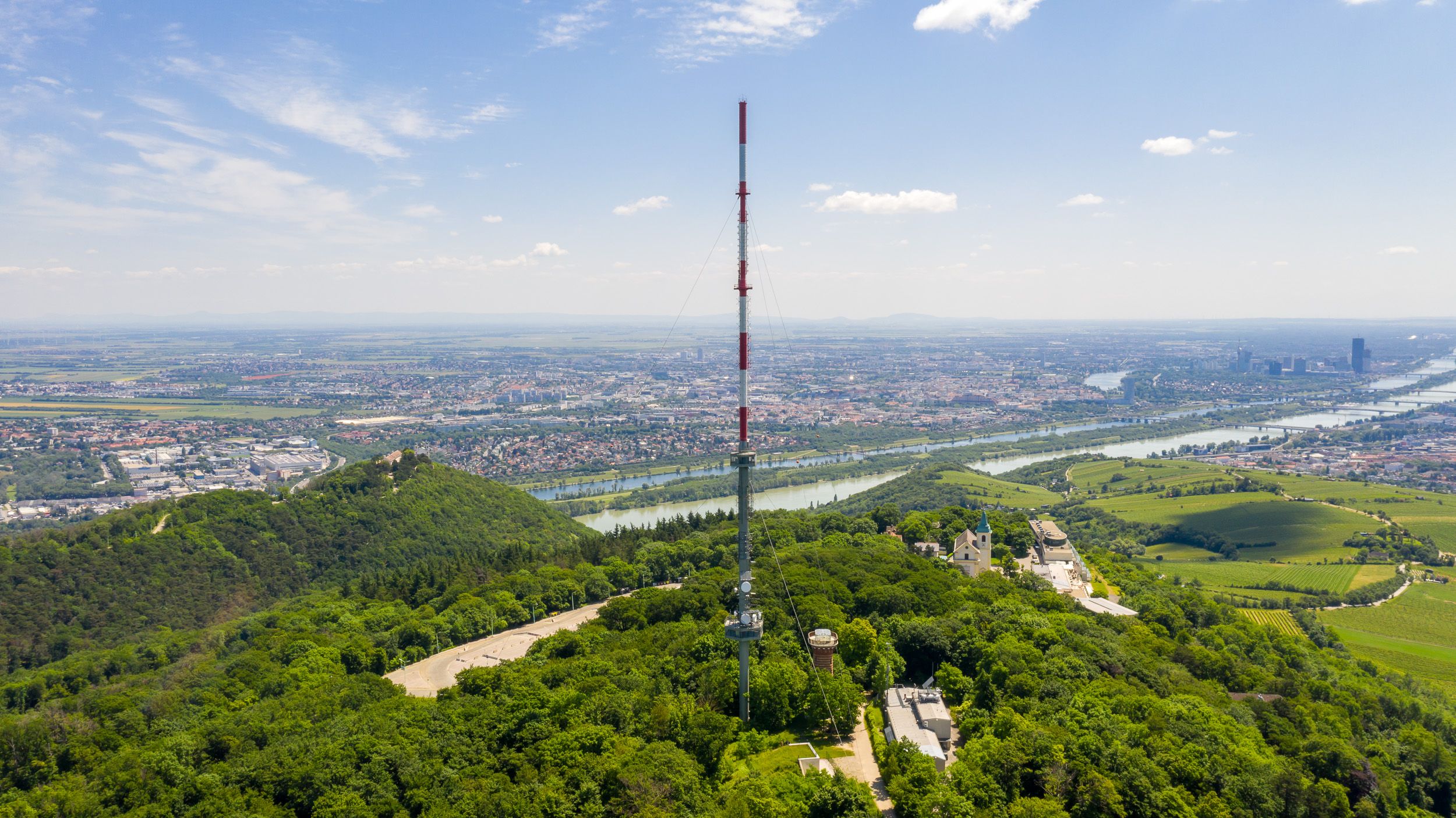 Die ORS-Sendeanlage Kahlenberg Wien versorgt laut der ORF-Tochter 2,5 Millionen Menschen mit TV und Radio.