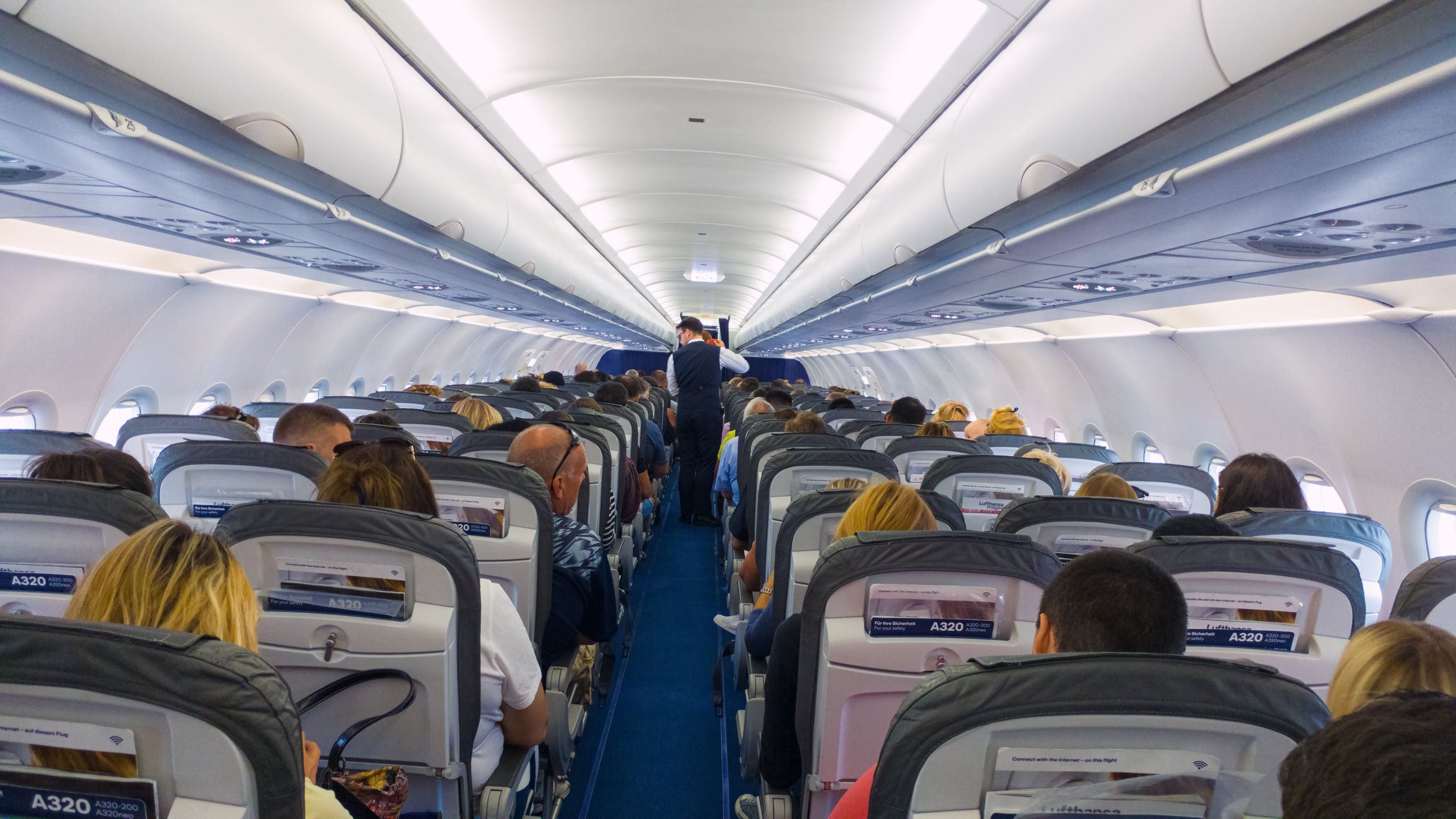 Blick in einen Airbus der Lufthansa (Archivfoto)