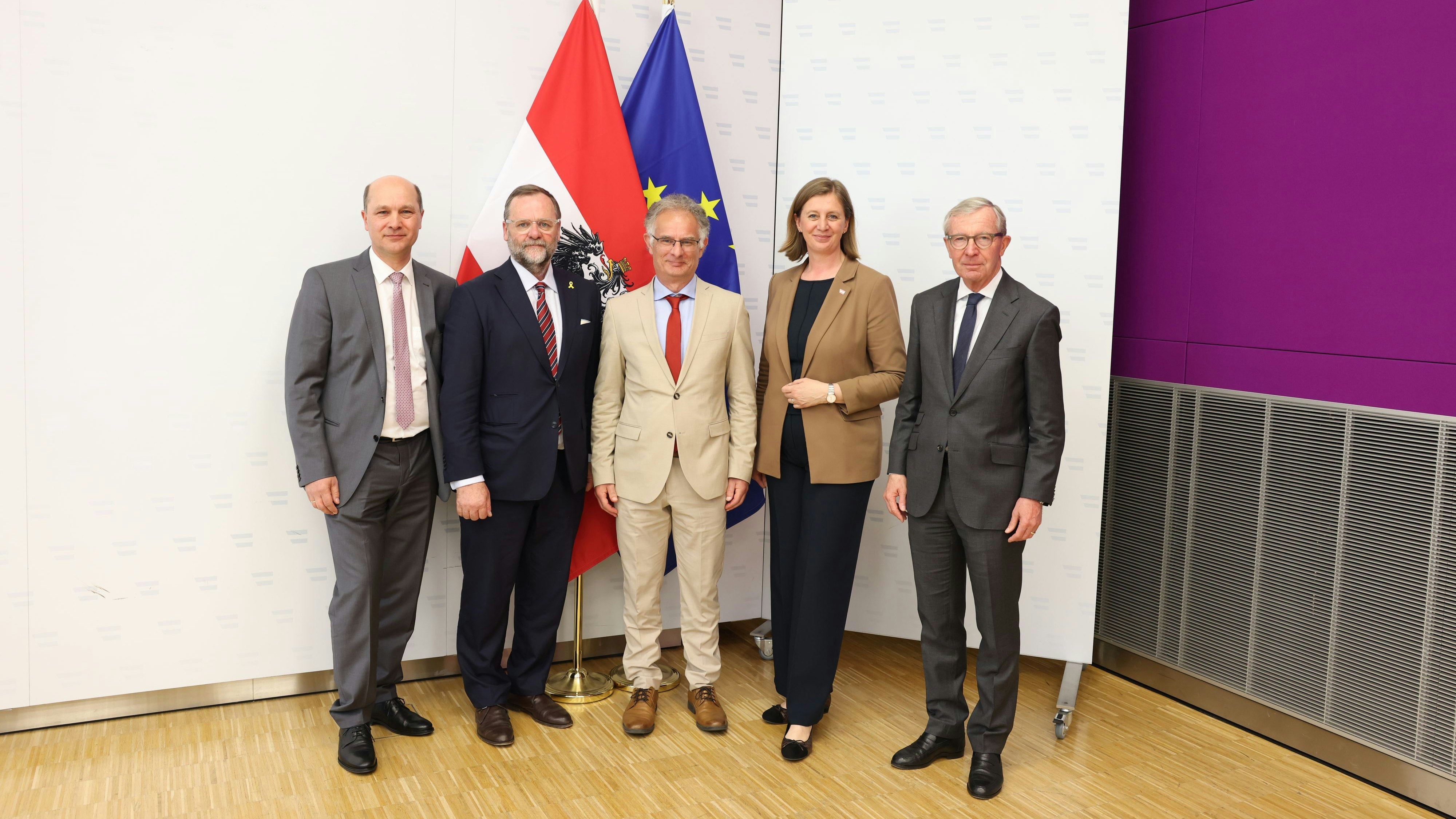 J. Pressl, S. Schellhorn, M. Marterbauer, B. Eibinger-Miedl, W. Haslauer (v.l.)