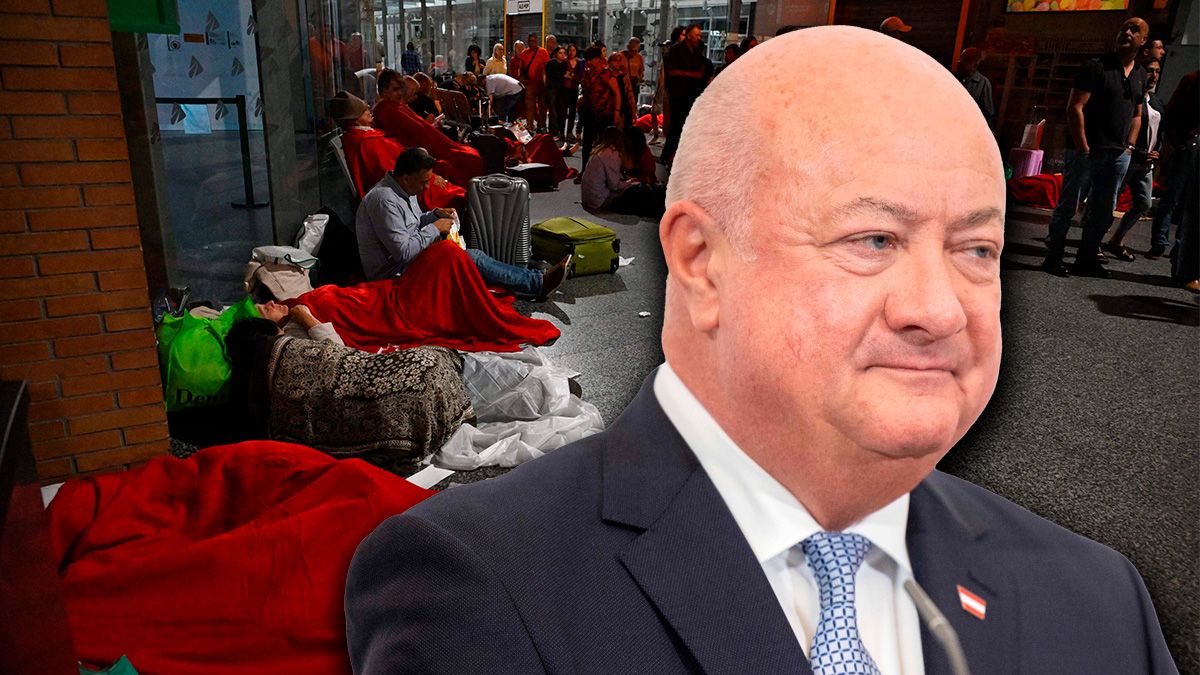 Gestrandete Reisende in Cordoba während des Mega-Blackouts auf der iberischen Halbinsel. Auch Österreich ist nicht immun