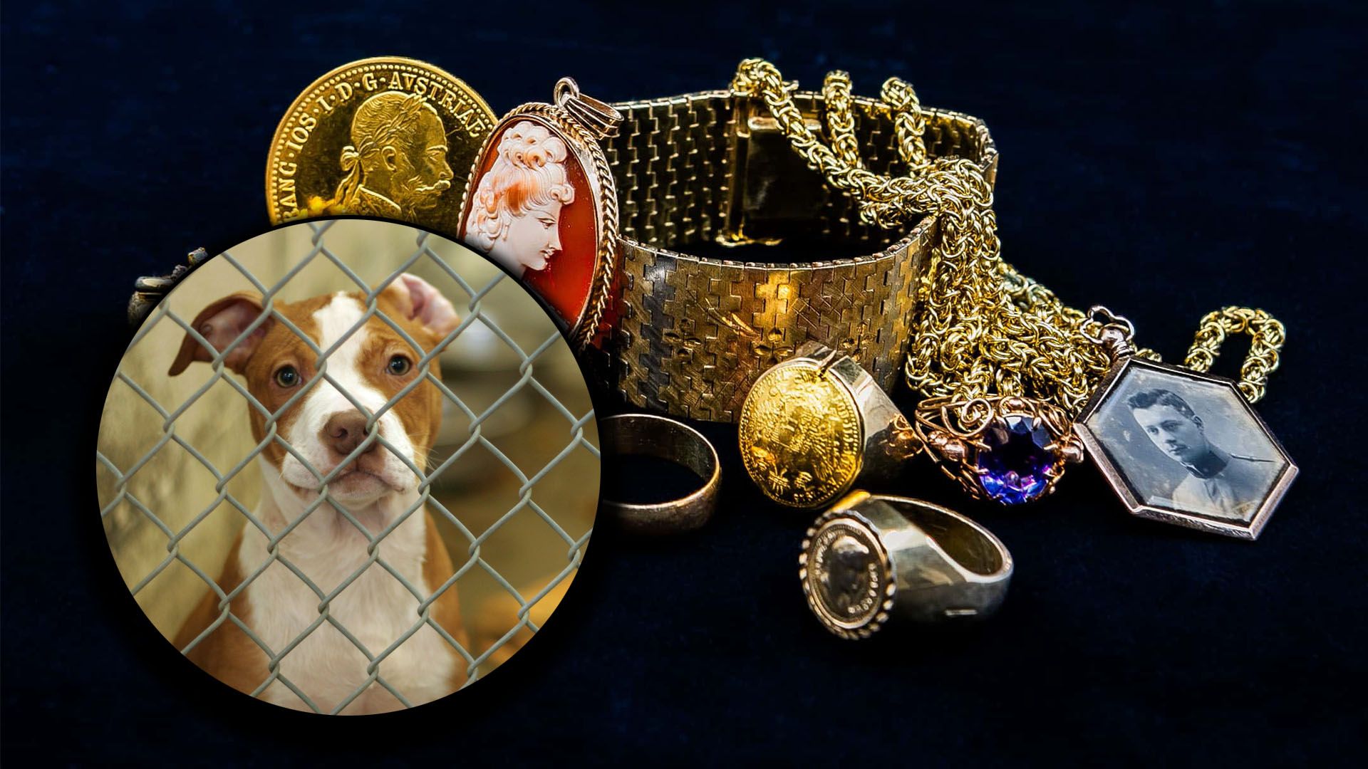 Ringe, Ketten, Anhänger und Armbänder aus Gold, Edelmetallen, Edelsteinen und Perlen können erworben werden.