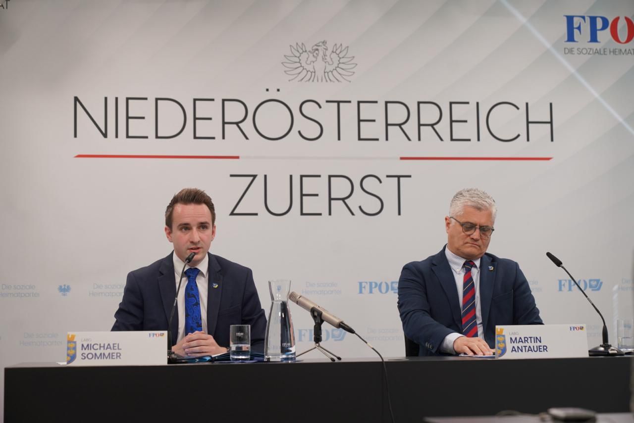 Michael Sommer und Martin Antauer bei der Pressekonferenz