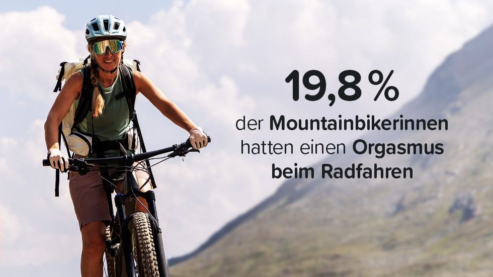 Fahrräder vom Typ "Mountainbike" scheinen besonders geeignet zu sein, um einen Radfahrorgasmus - oder auch Velogasmus - zu erleben.