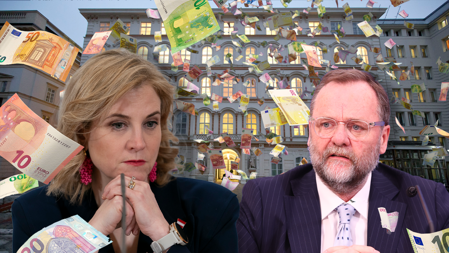 Das neu eingerichtete Deregulierungs-Staatssekretariat für Schellhorn und die Regierungskoordinierung mit fünf Mitarbeitern kosten hohe Summen.