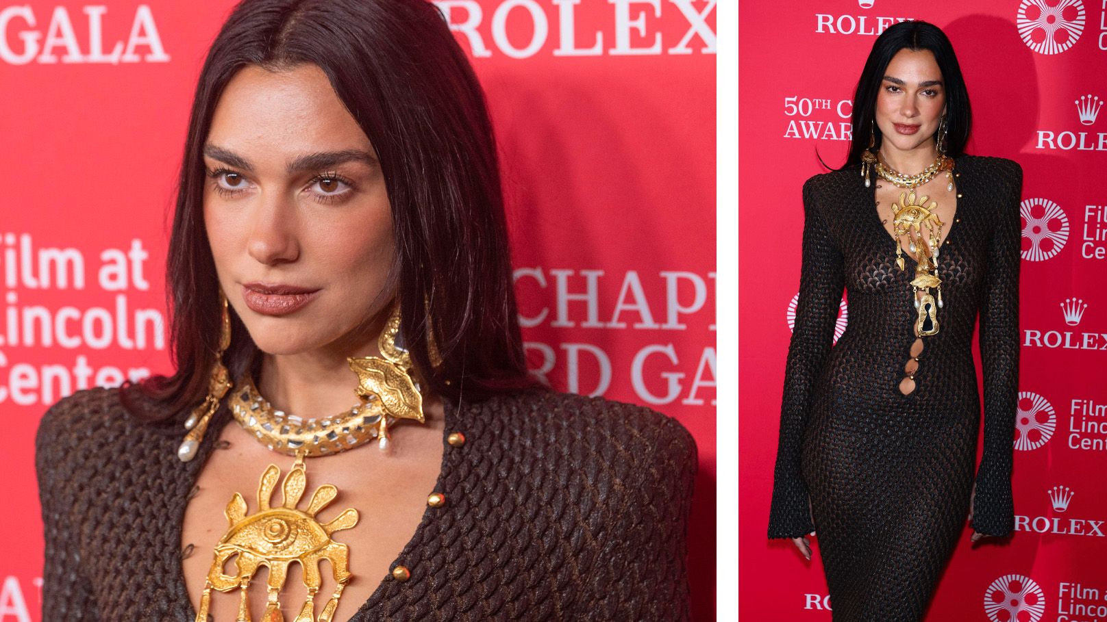 Dua Lipa zieht die Blicke auf sich.