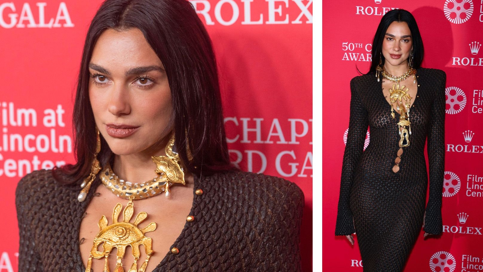 Dua Lipa zieht die Blicke auf sich.