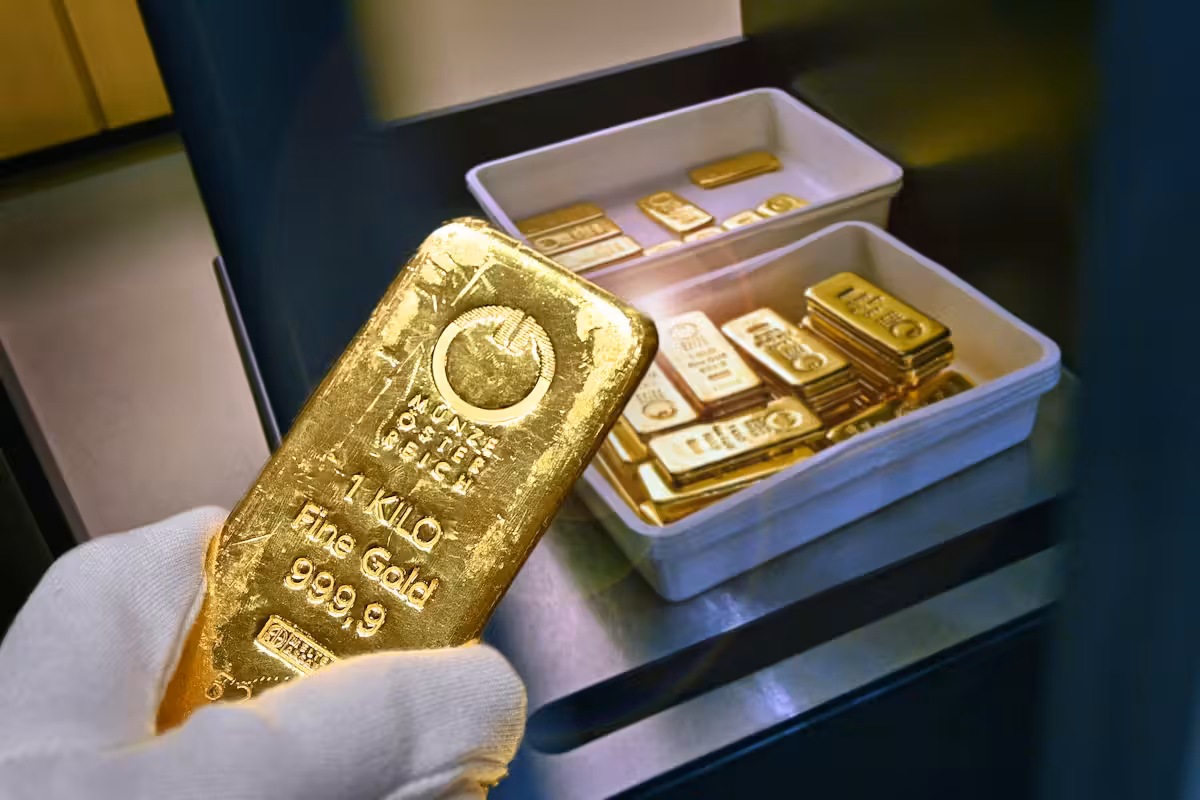 Der Goldpreis sorgt Montagmorgen für Aufsehen.