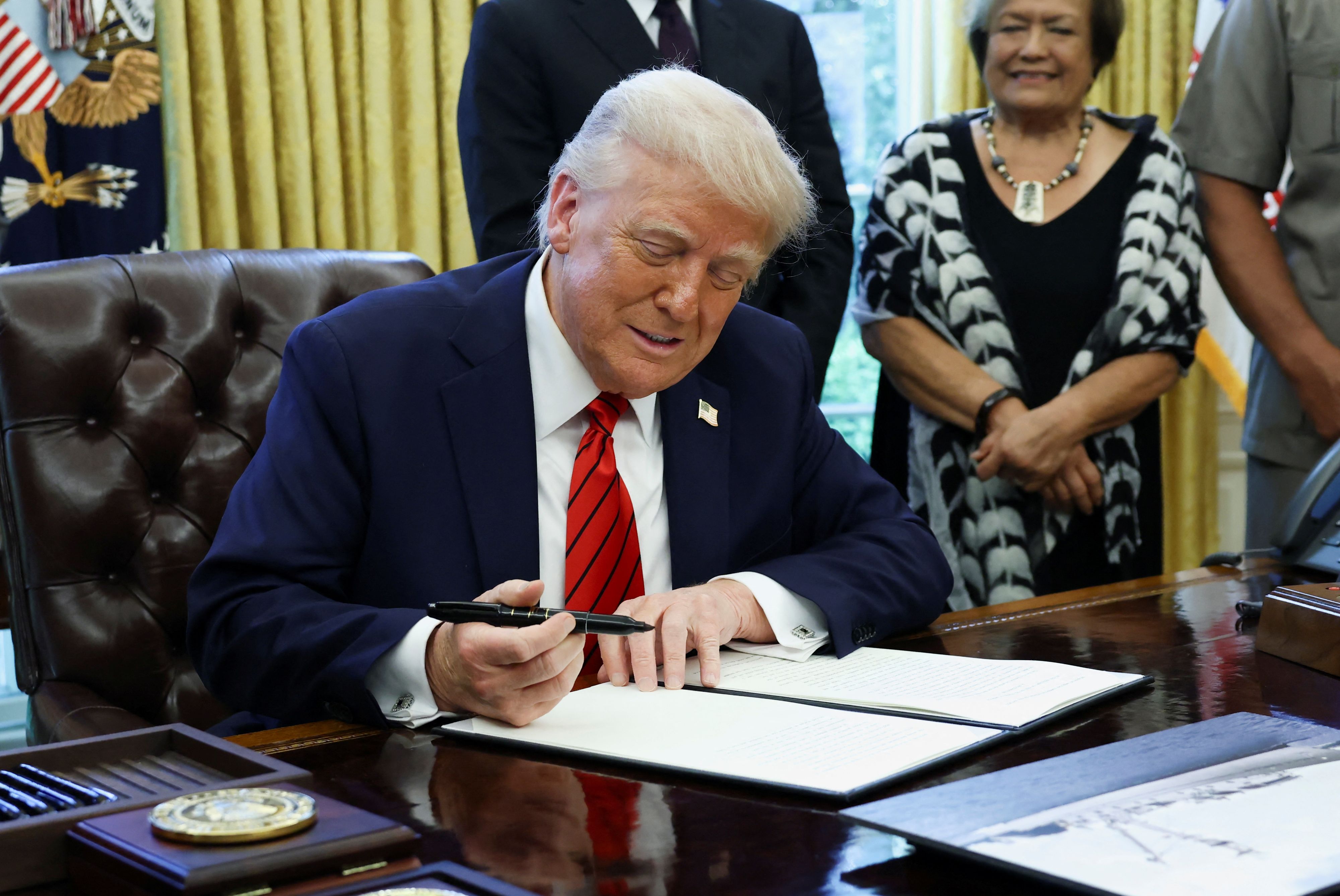 US-Präsident Donald Trump fördert mit neuer Verordnung KI-Unterricht vom Kindergarten bis zum Ende der Oberstufe.