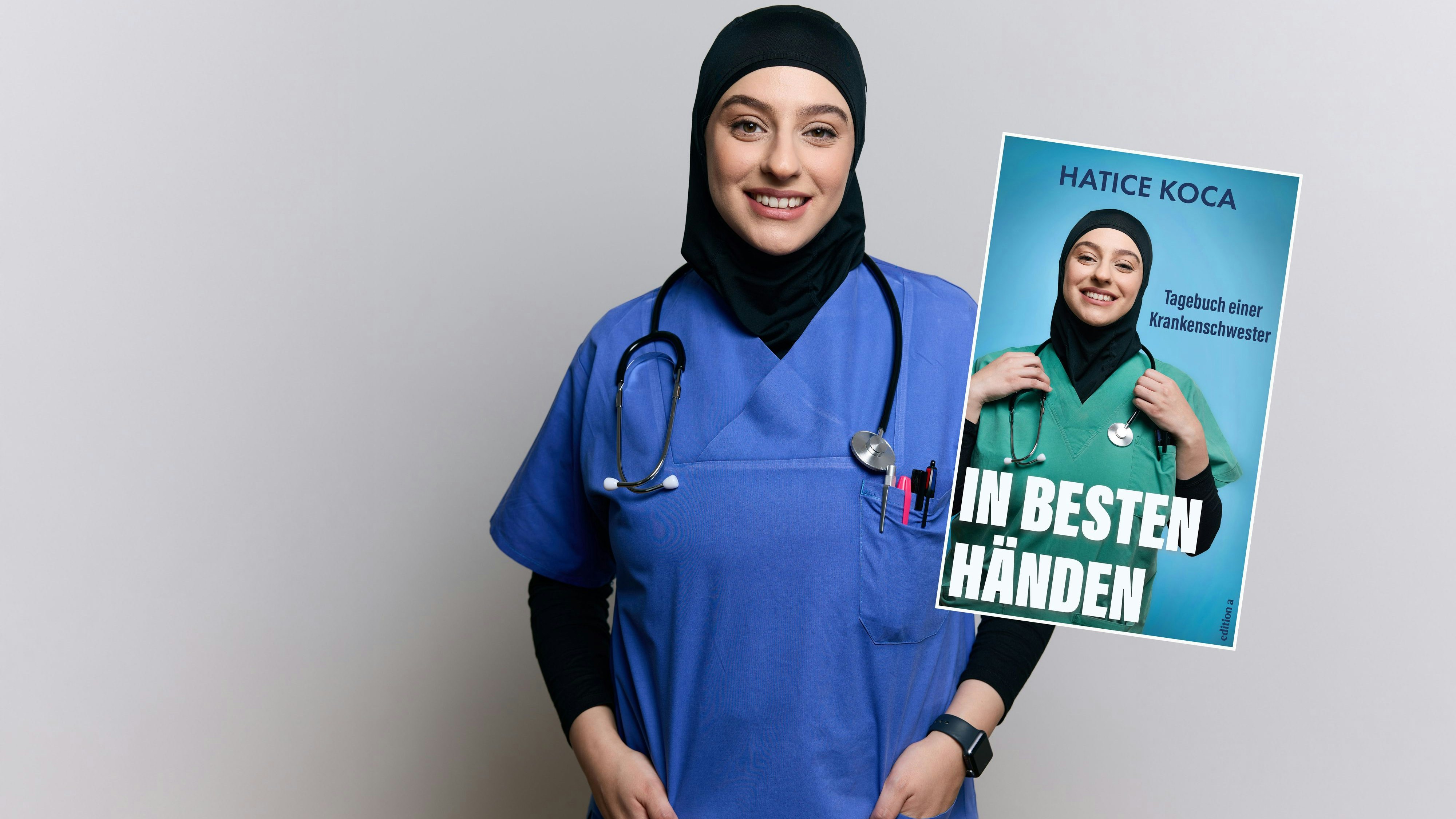 Krankenpflegerin Hatice Koca hat ein Buch geschrieben.