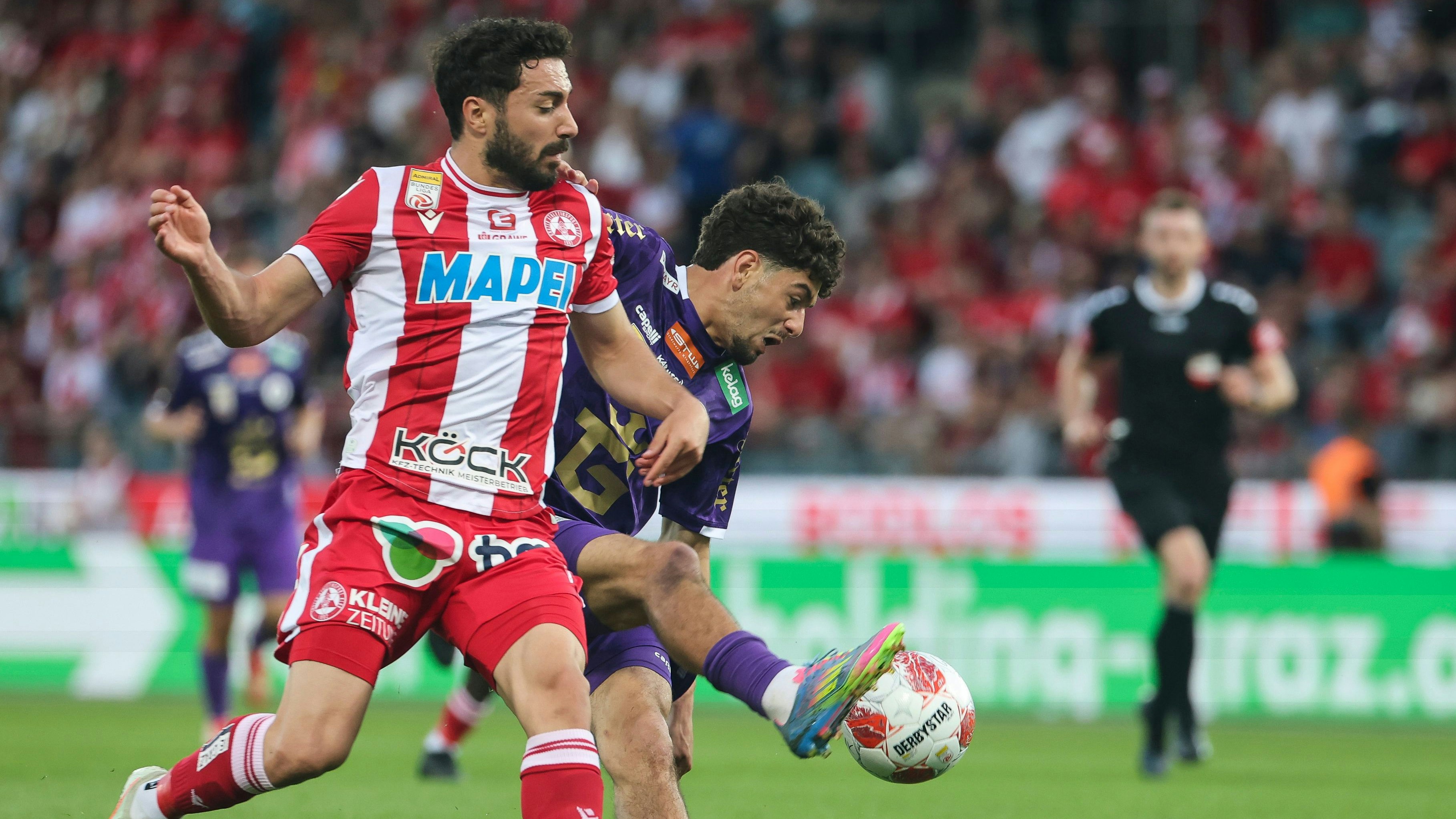 Der GAK im Bundesliga-Duell mit Austria Klagenfurt. 