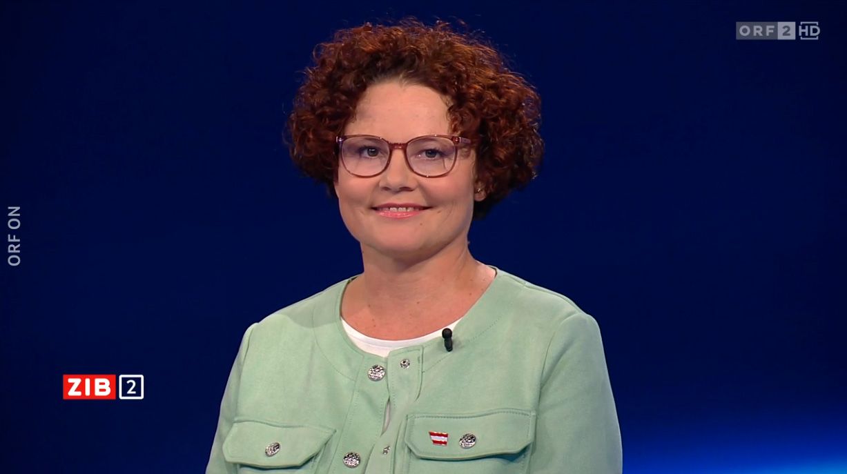 Staatssekretärin Elisabeth Zehetner (VP) in der ZIB2 am 2. Mai 2025.