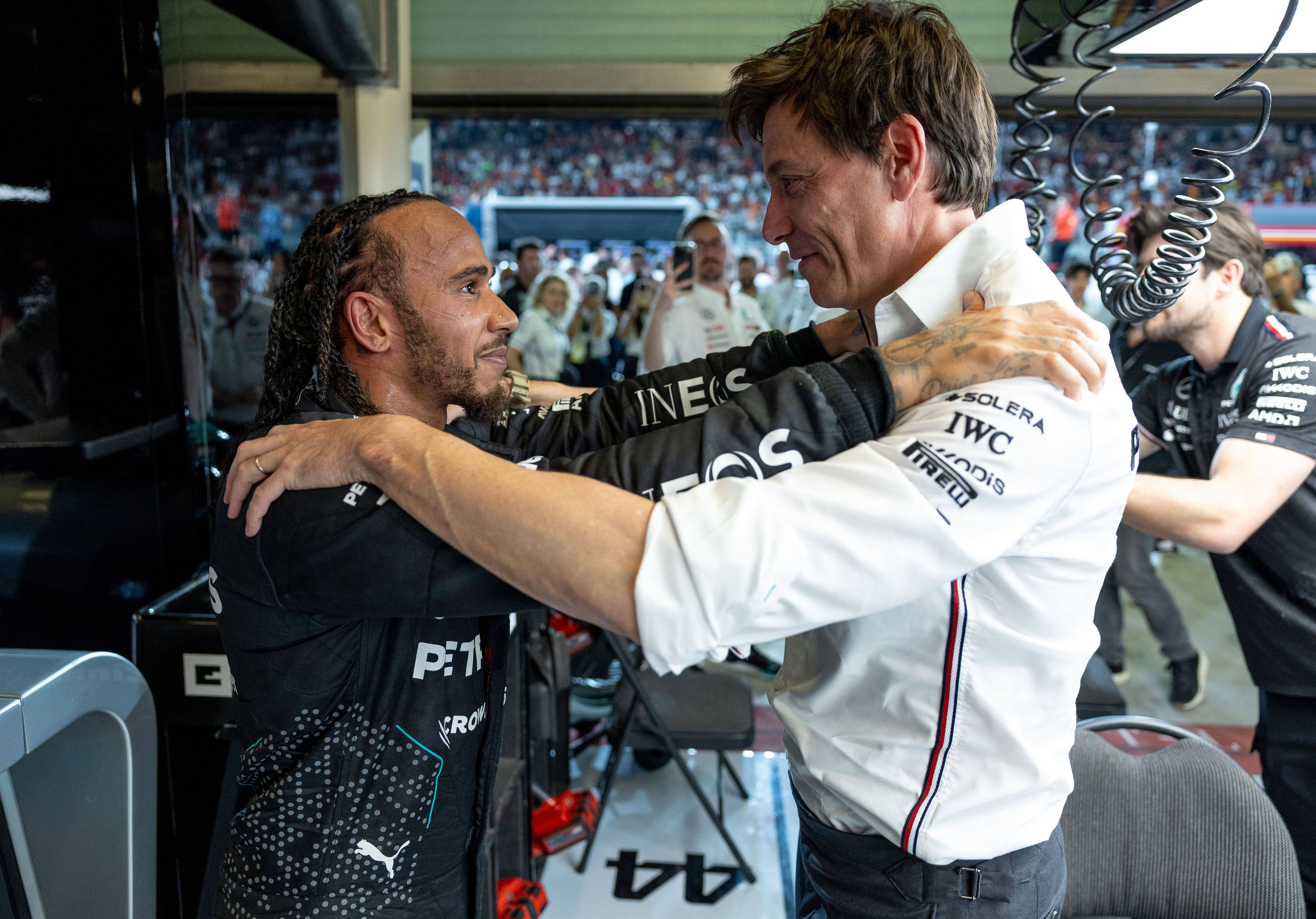 Lewis Hamilton und Toto Wolff in der gemeinsamen Zeit bei Mercedes.