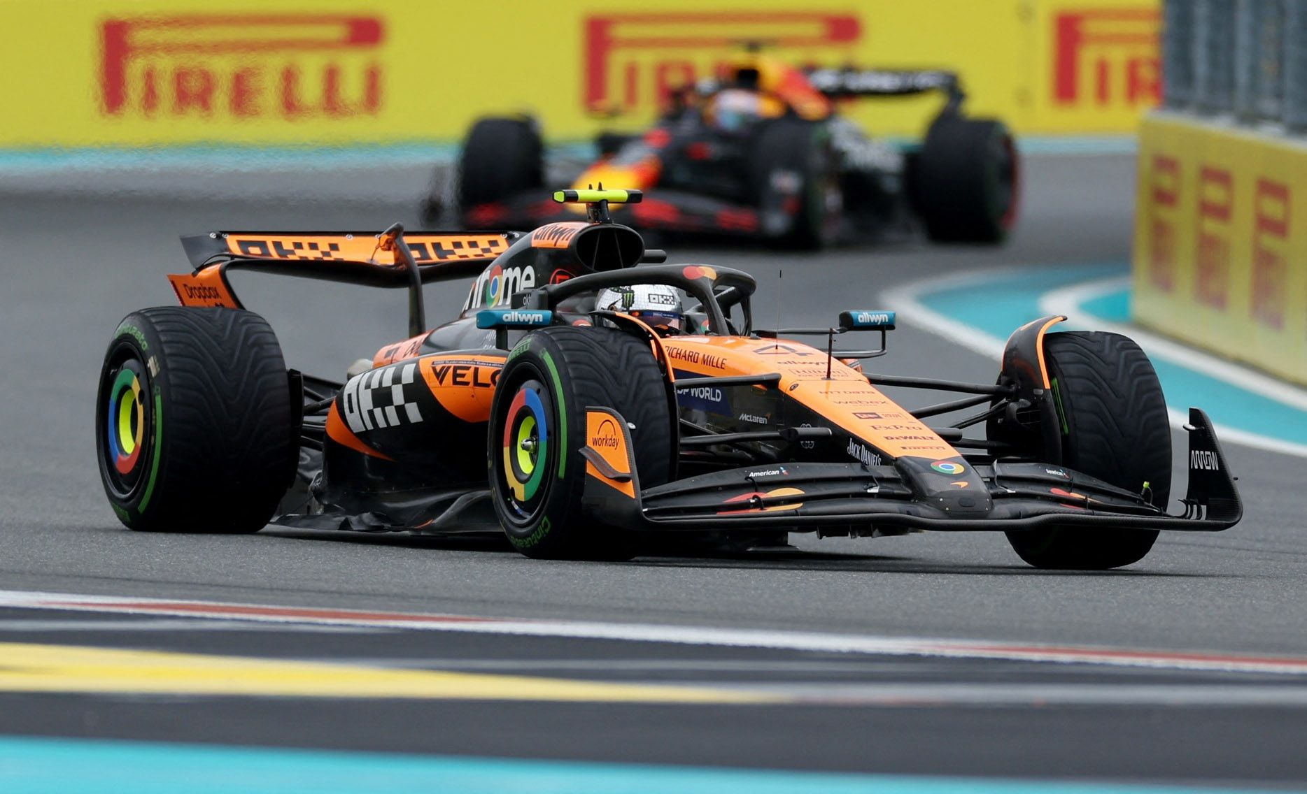 McLaren-Mann Lando Norris. 